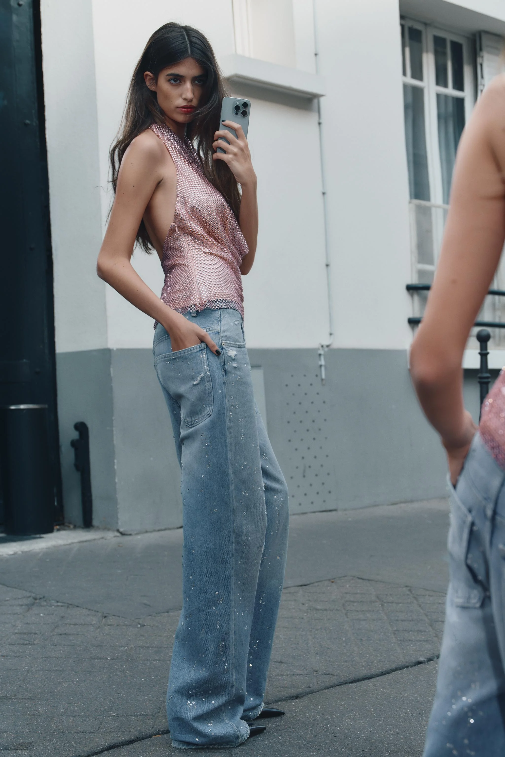 تاپ هالتر براق