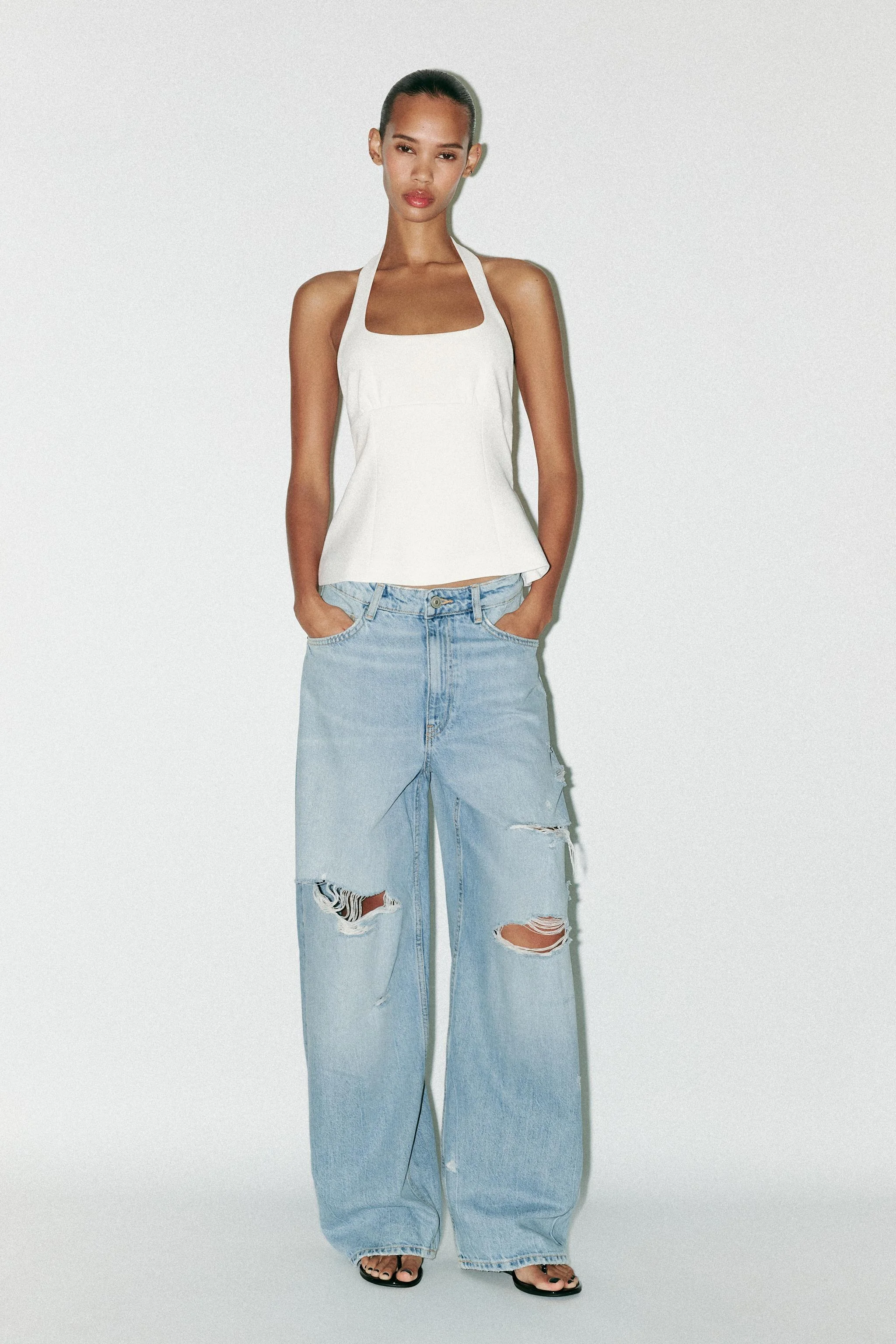 تاپ هالتر با پاپیون