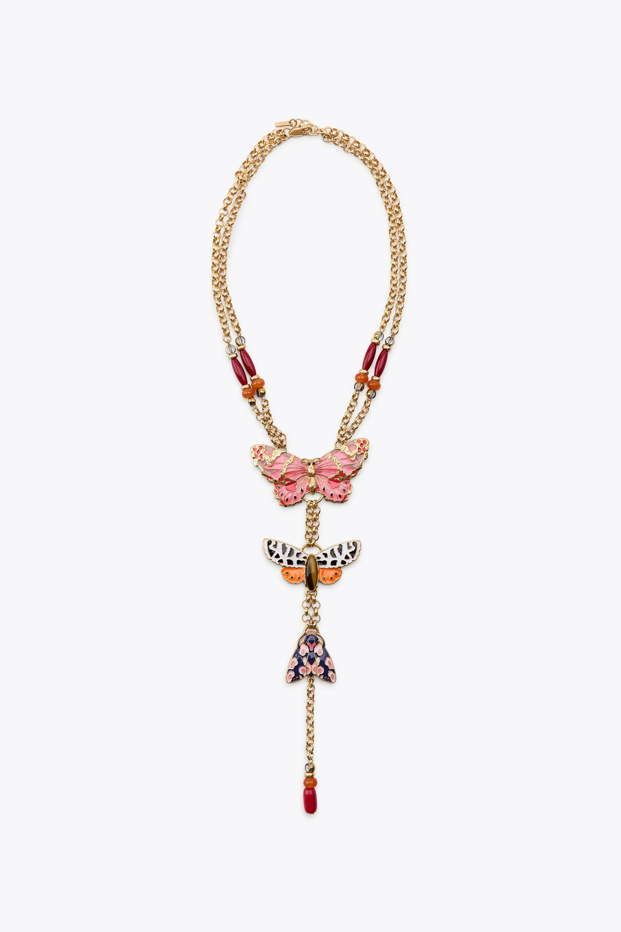 گردنبند پروانه مهره دار