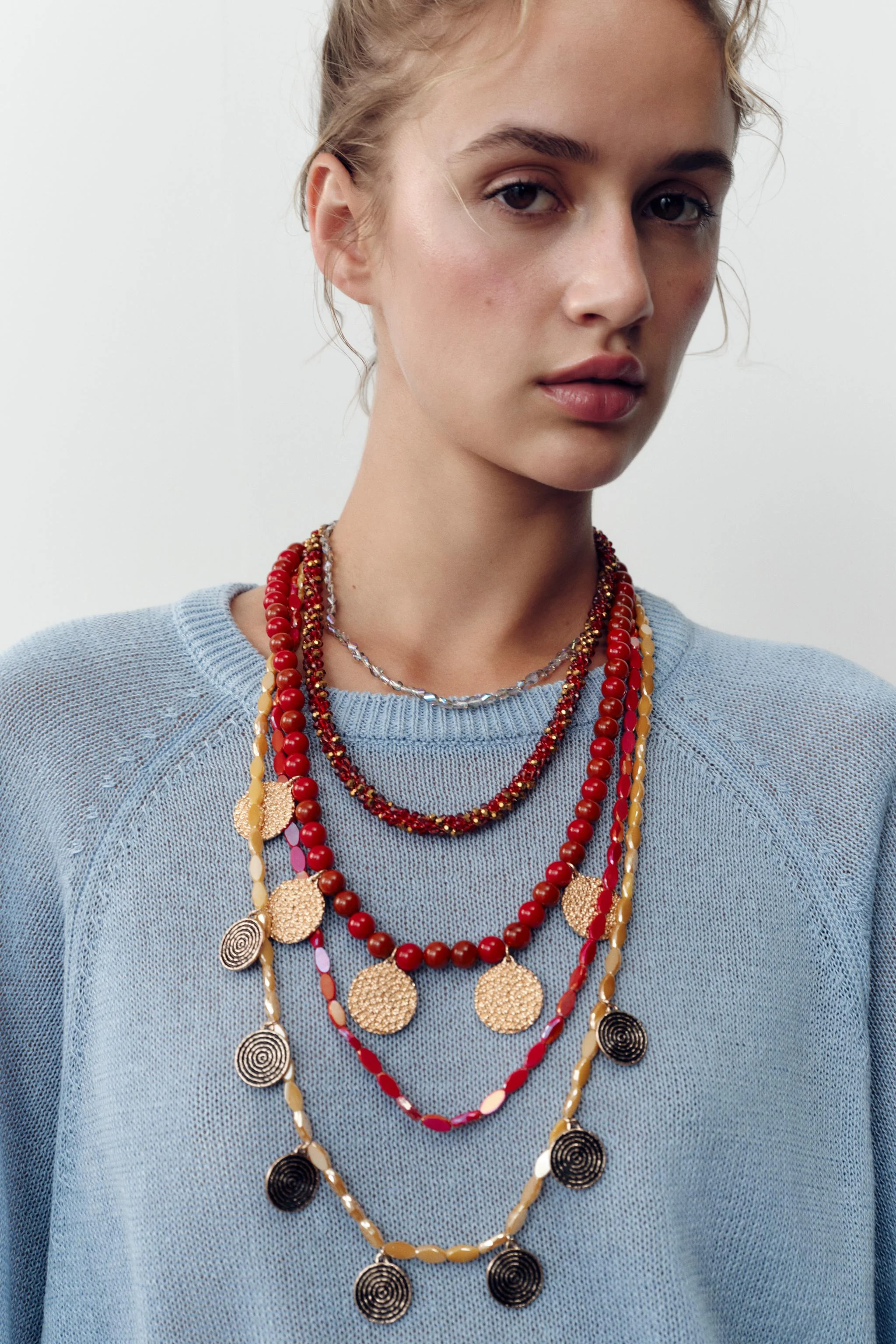 مجموعه گردنبند مهره ای مجموعه گردنبند مهره ای