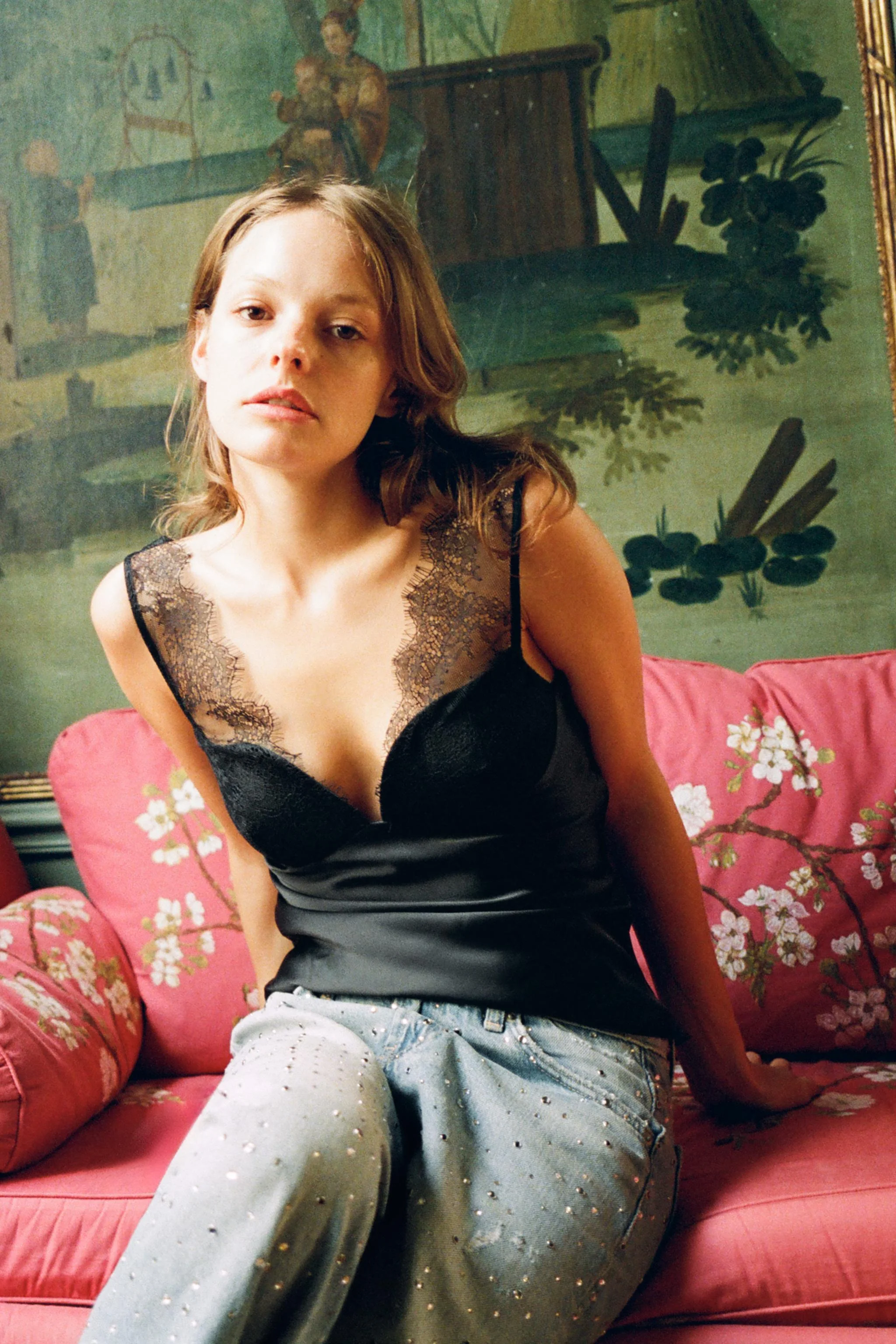 تاپ ساتن با گیپور