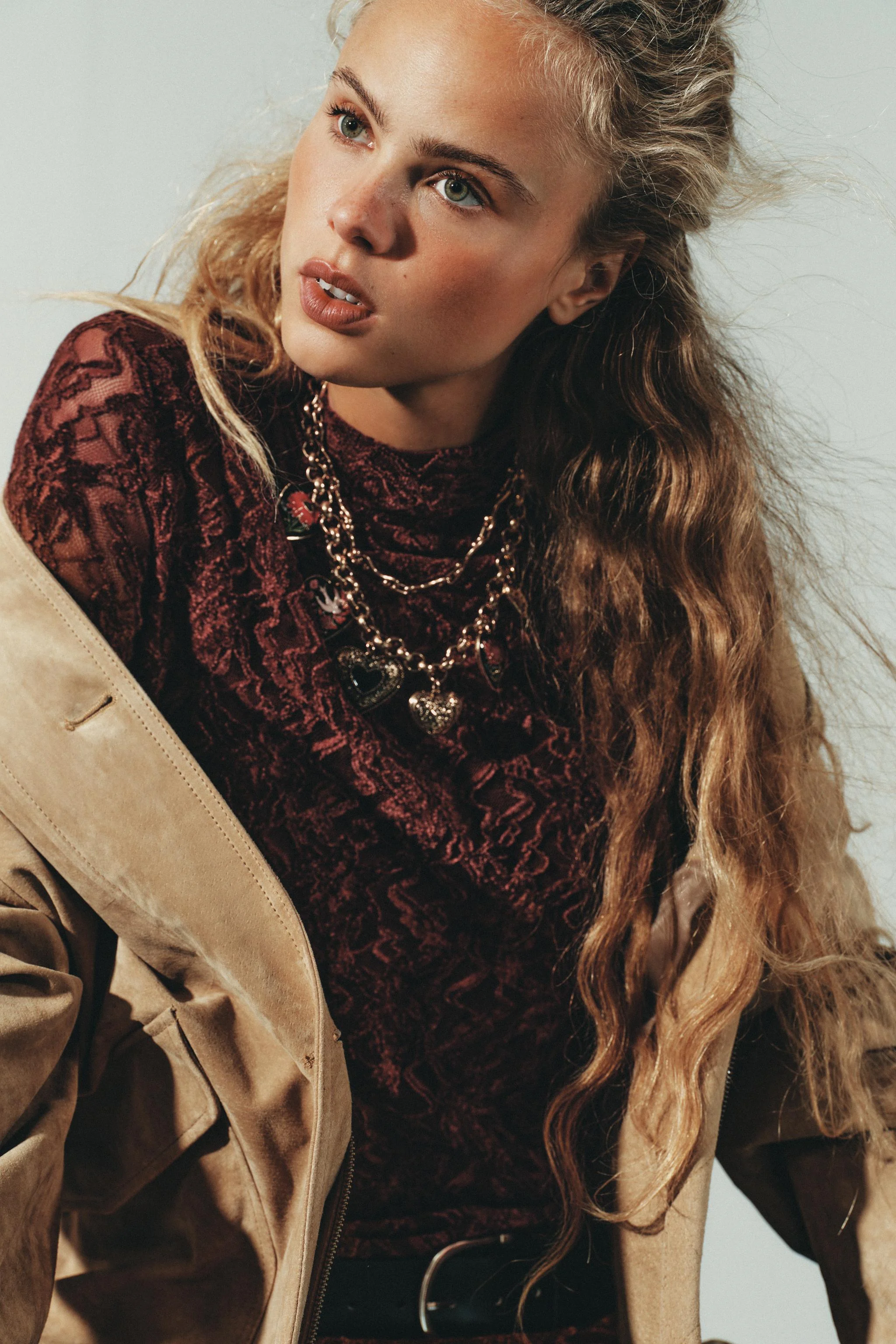 ست دو عددی گردنبند قلب فلزی