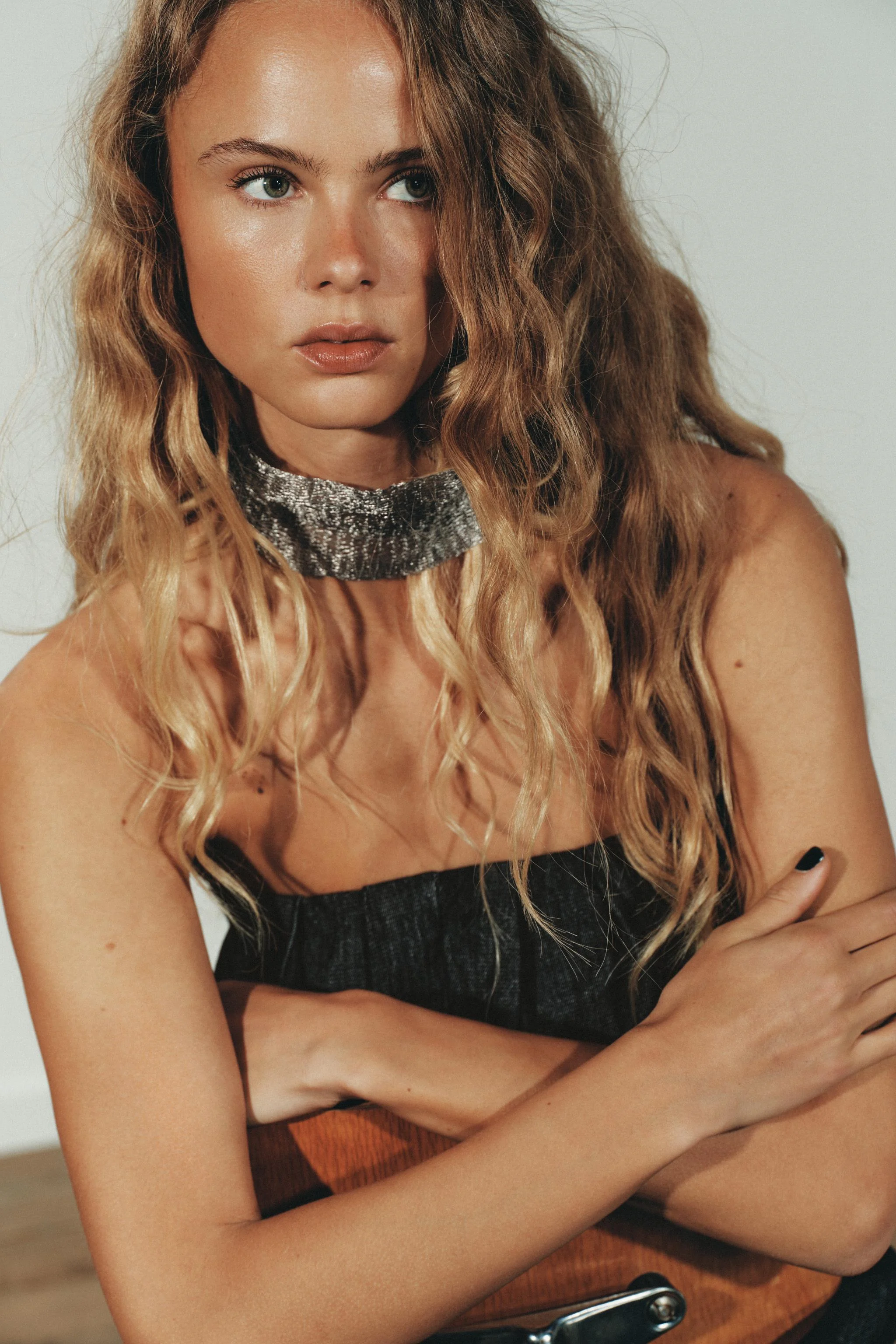 گردنبند چوکر توری فلزی