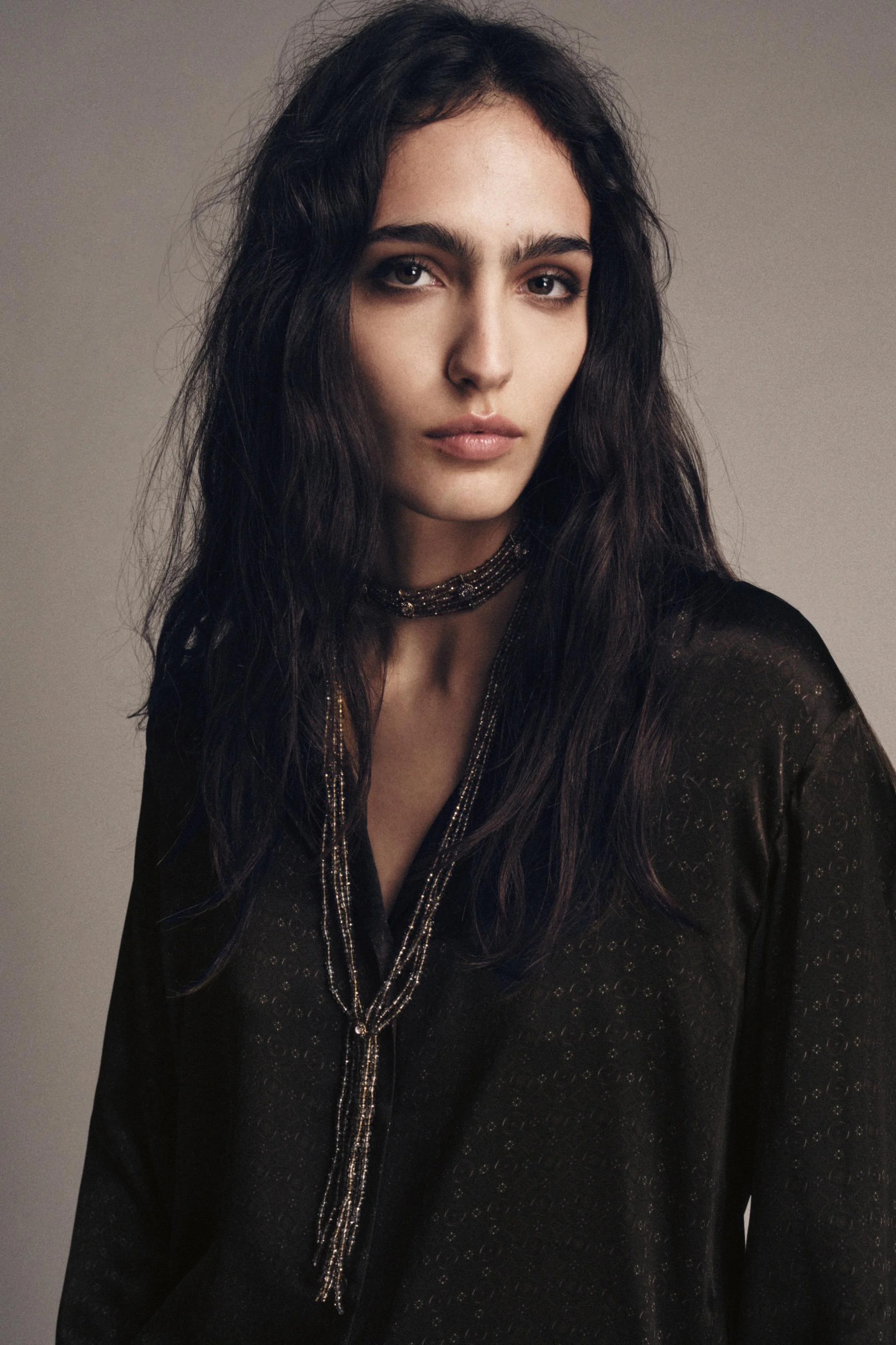 ست دو عددی گردنبند چوکر مهره دار