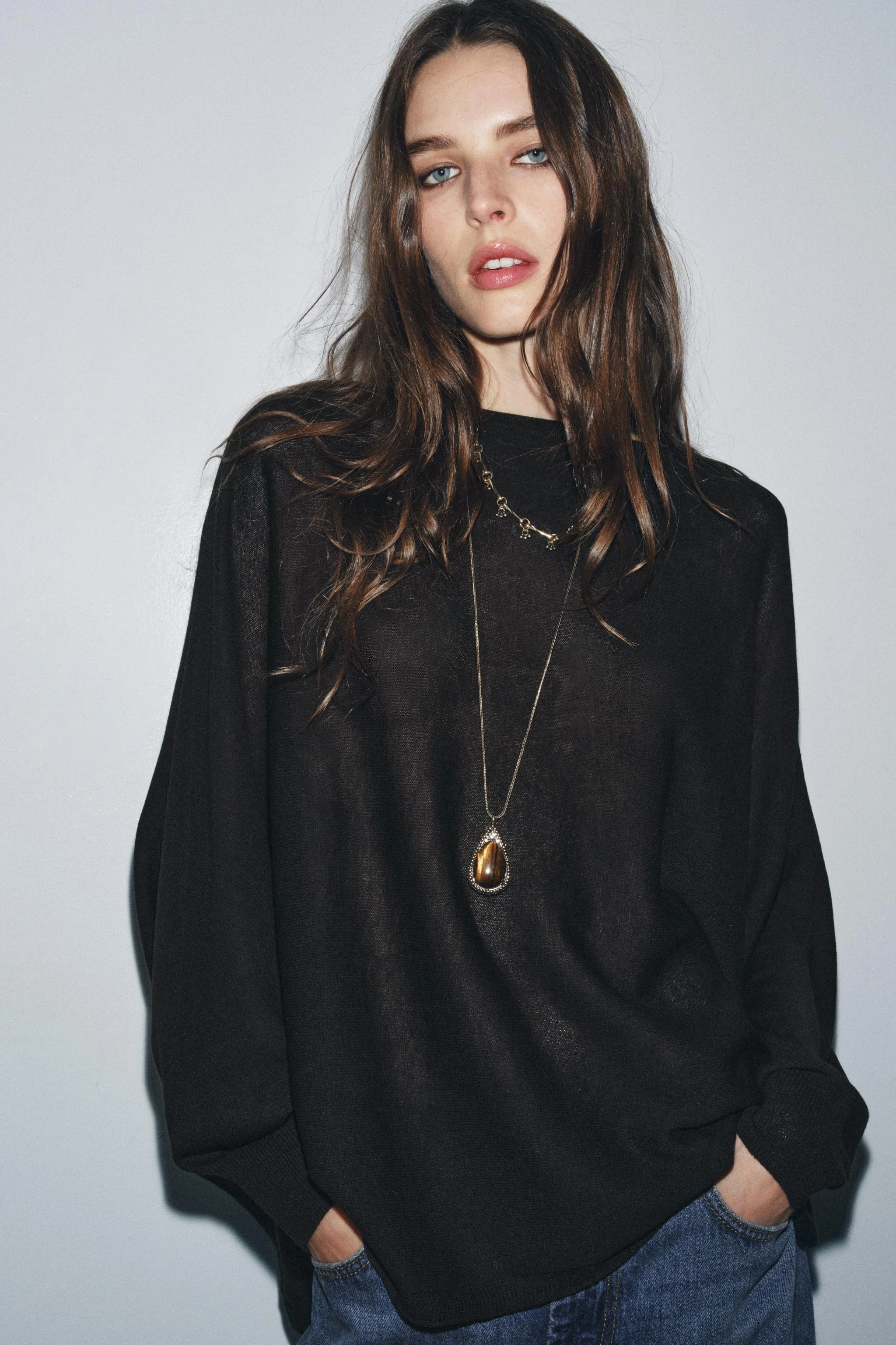 ست دوتایی گردنبند فلزی با سنگ ست دوتایی گردنبند فلزی با سنگ