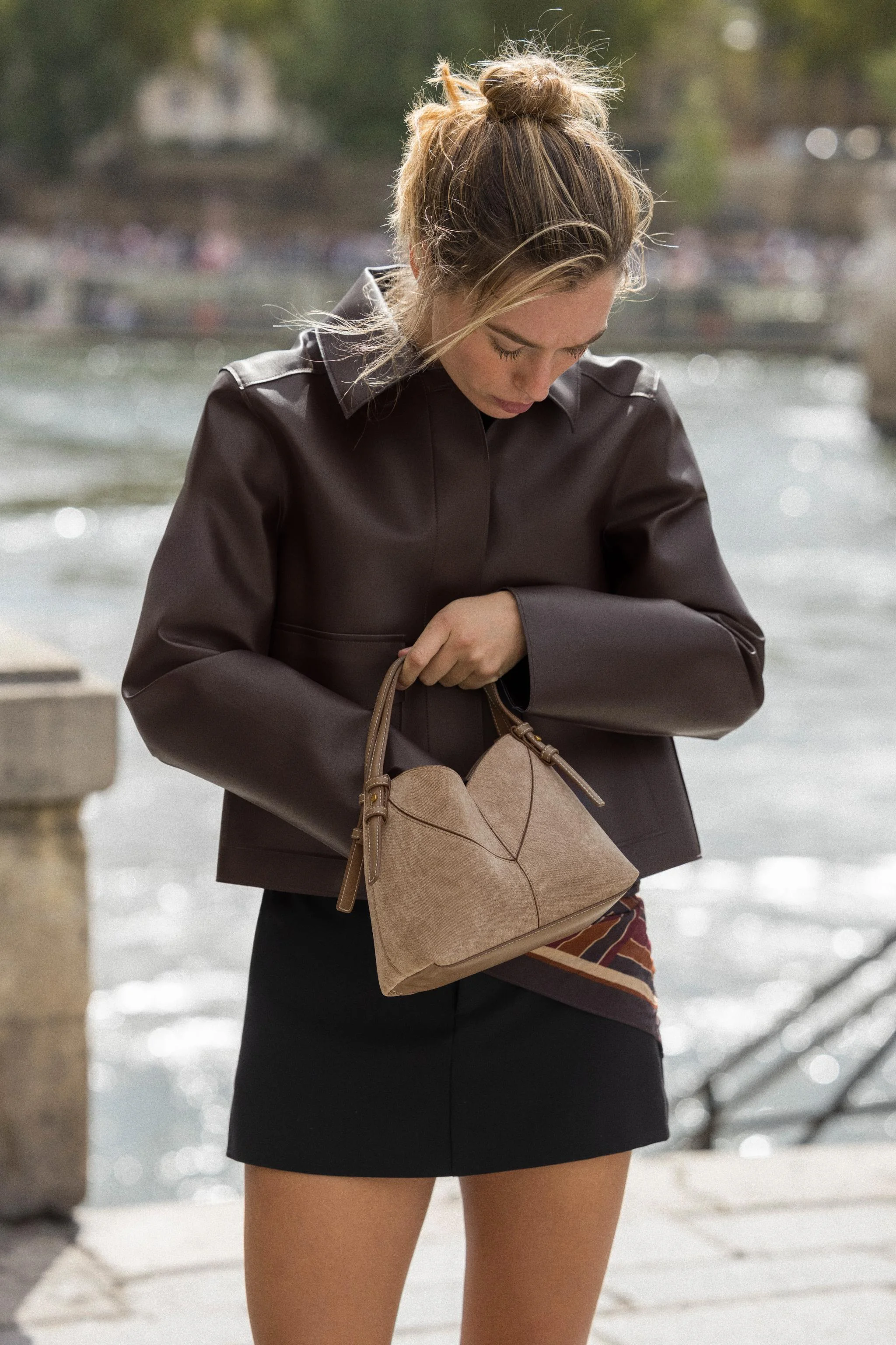 کیف دستی کوچک تاپ استیچ