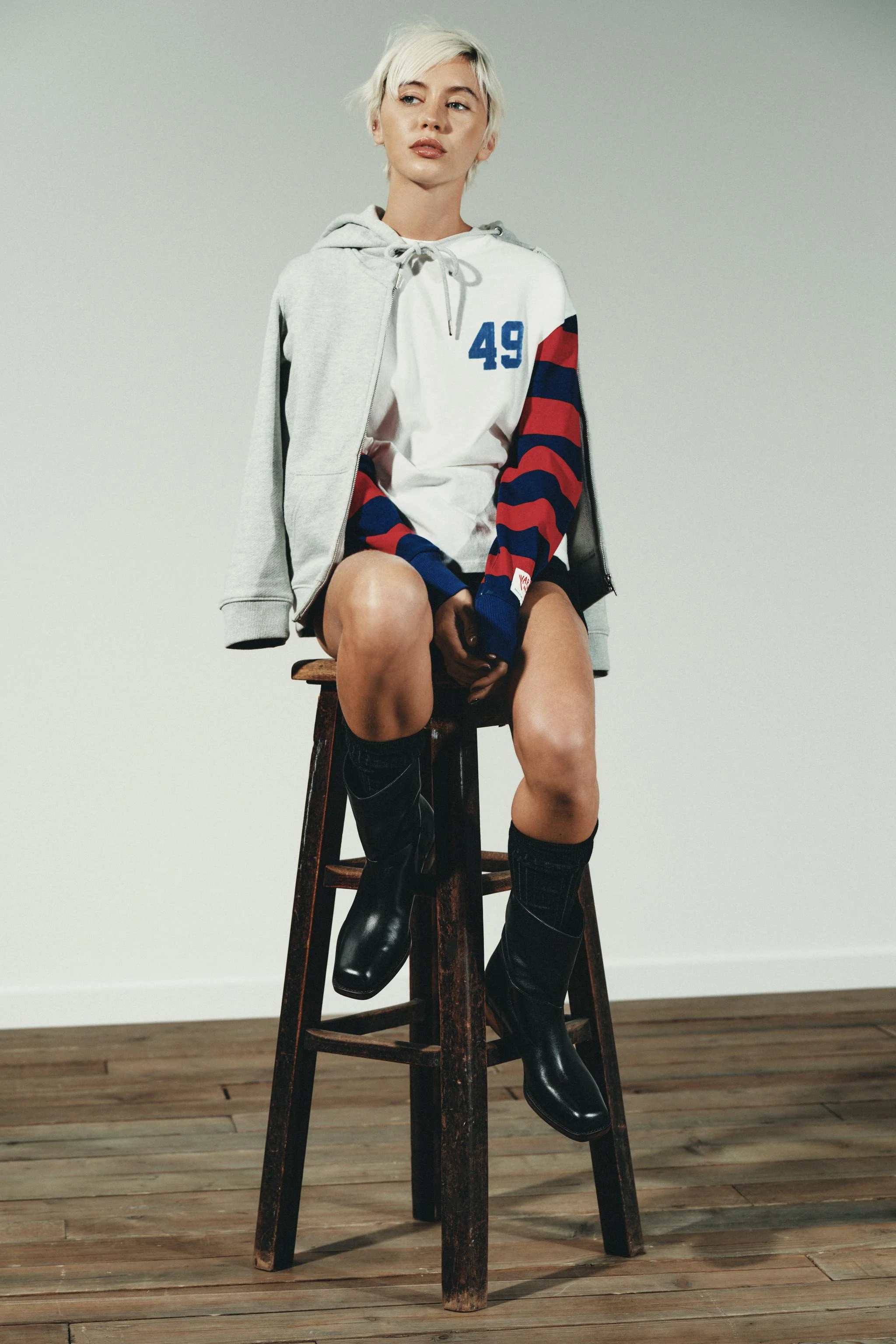 تی شرت راه راه کالج