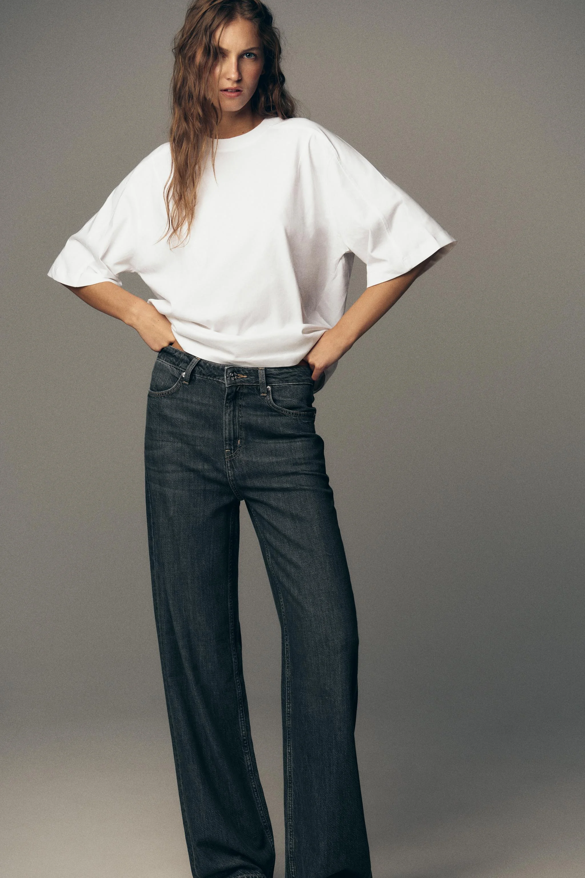 تی شرت مدل جعبه ای با برچسب