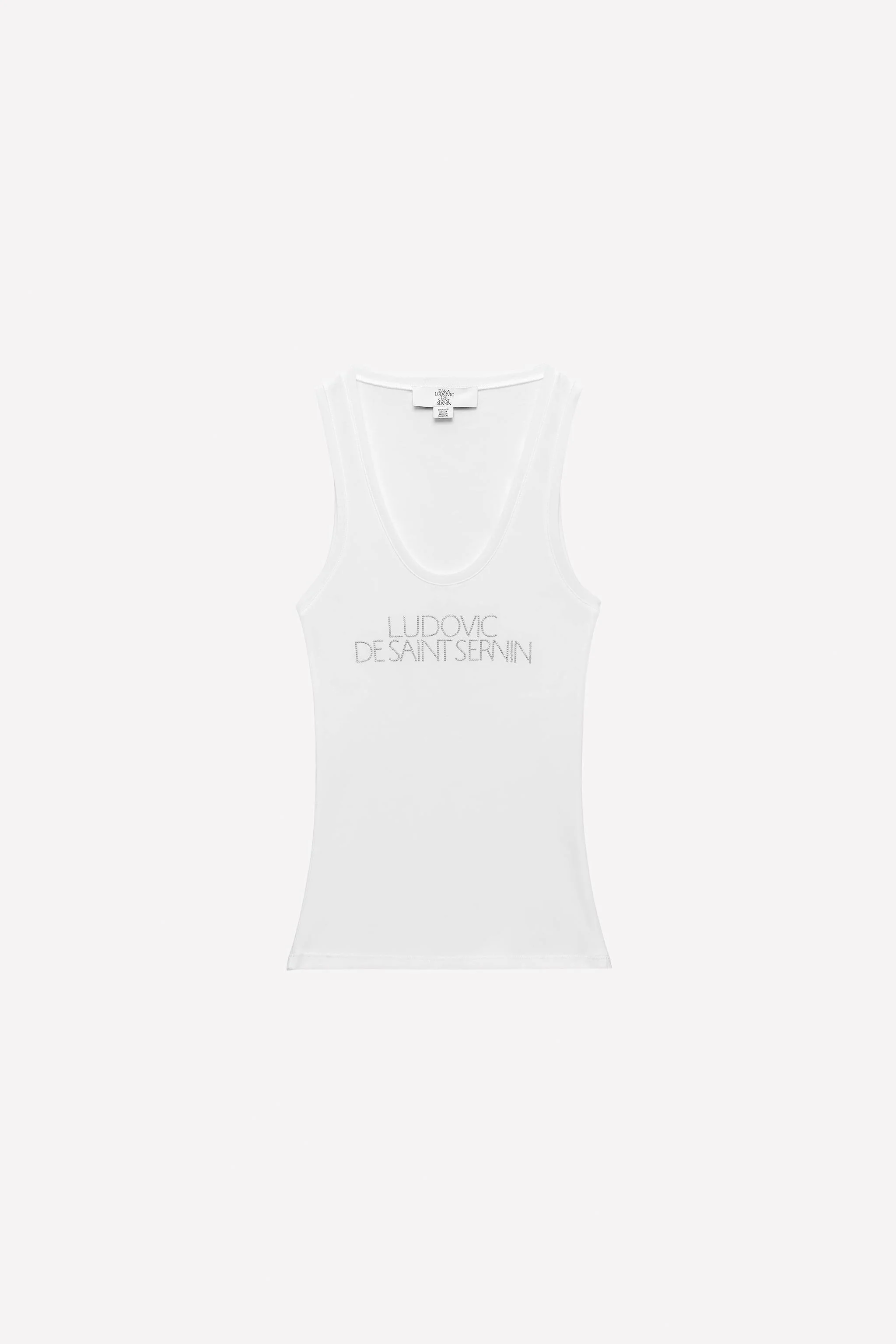 تاپ یقه گرد با نوشته براق LUDOVIC DE SAINT SERNIN x ZARA