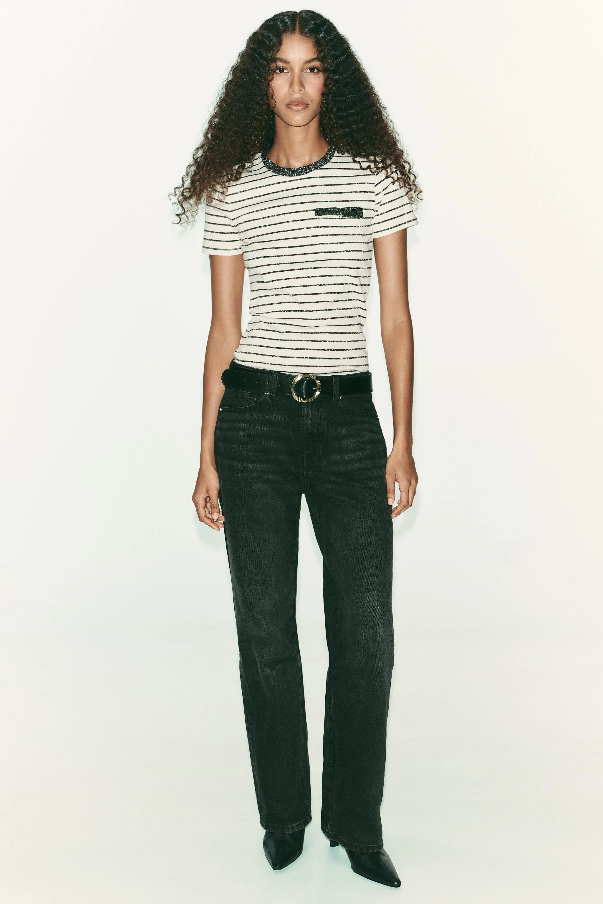 تی شرت بافتنی ضخیم با نخ متالیک