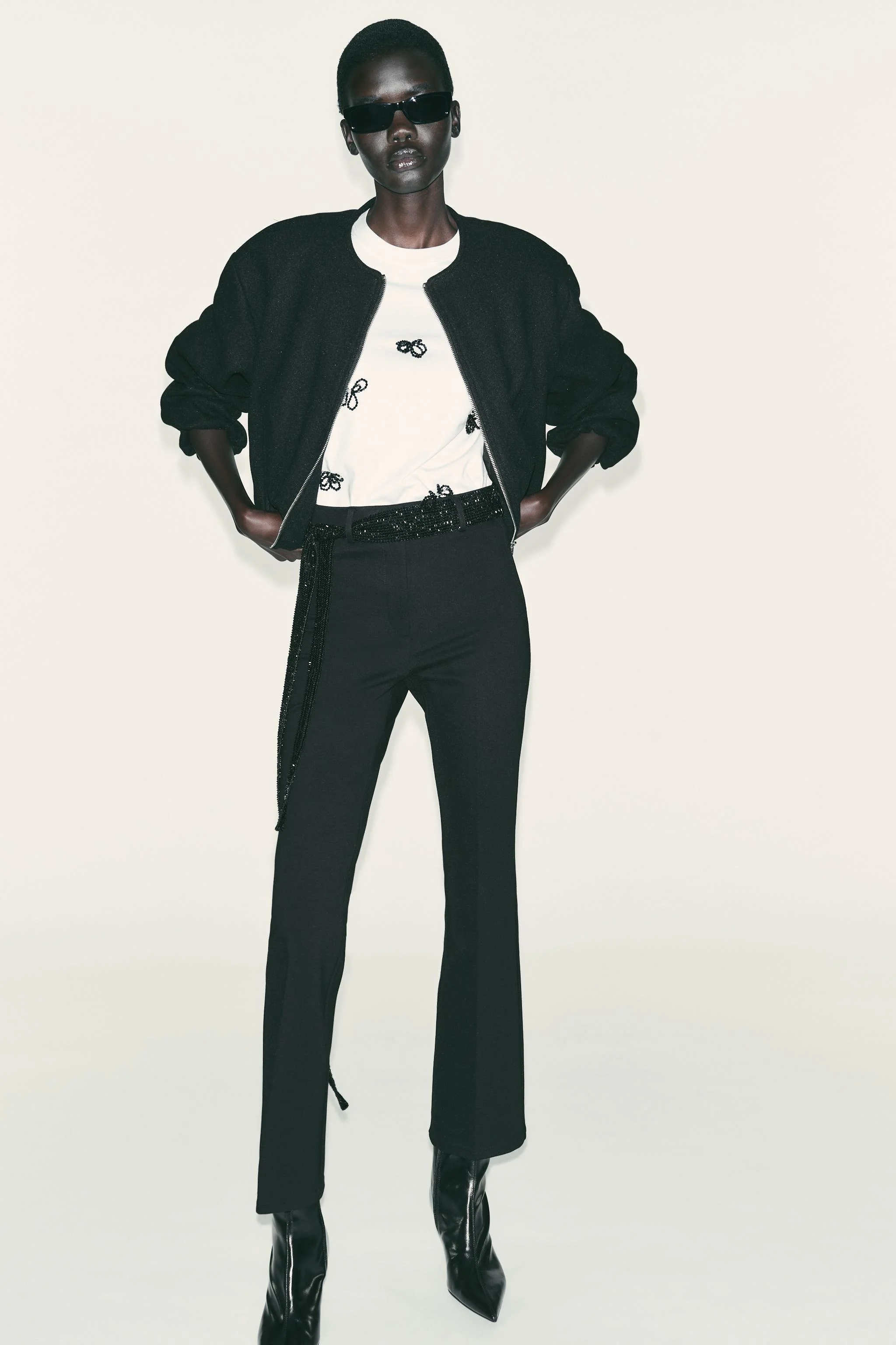 تی شرت پاپیون جواهردوزی شده