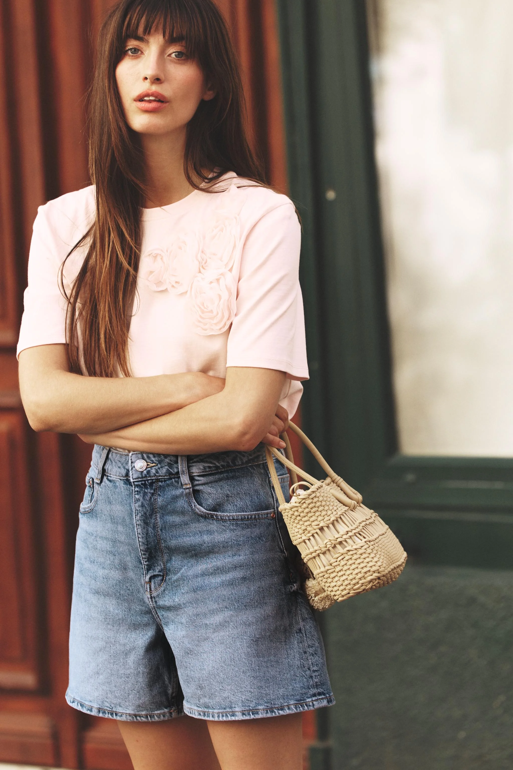 تی شرت طرح گل