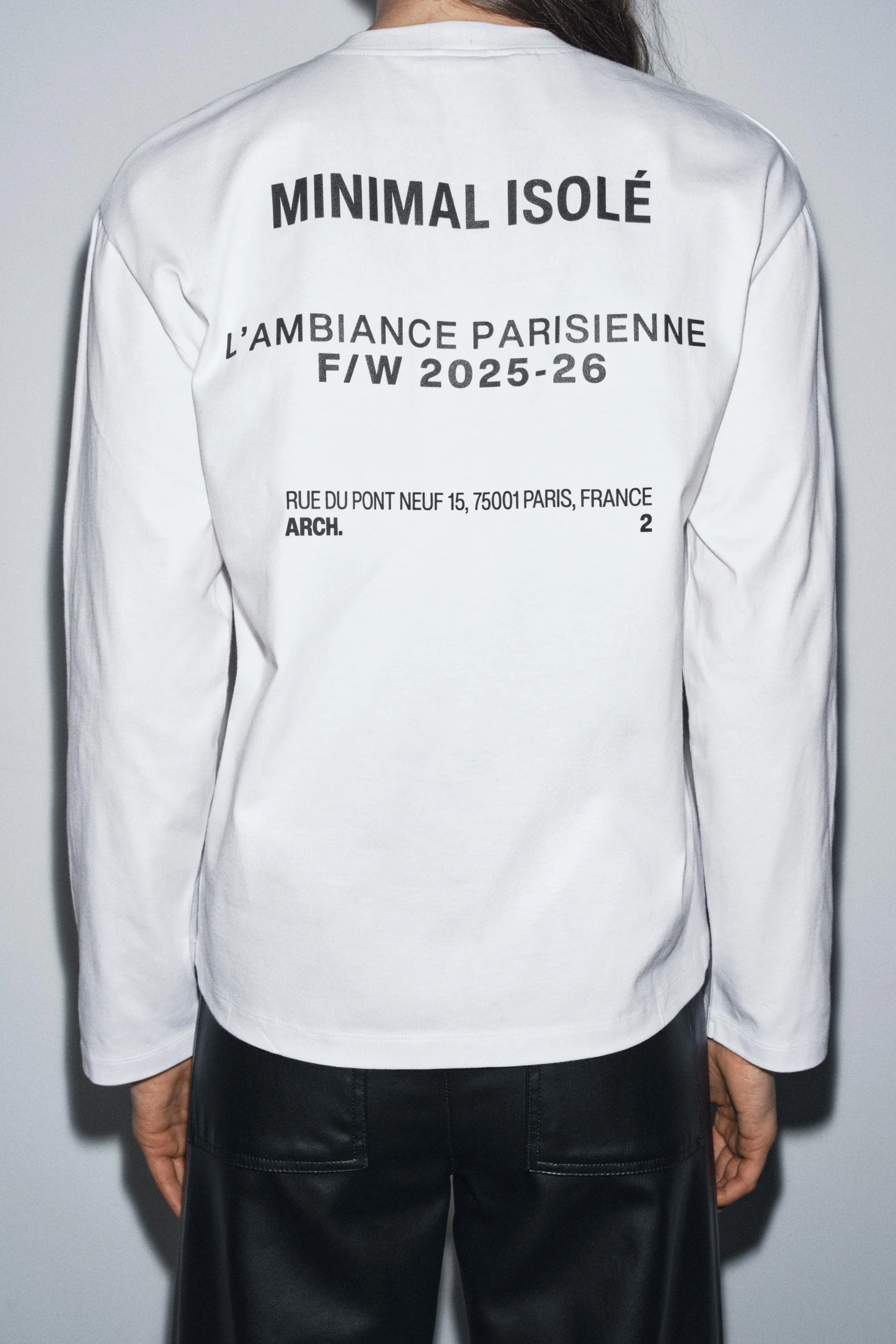 تی شرت آستین بلند با طرح نوشته