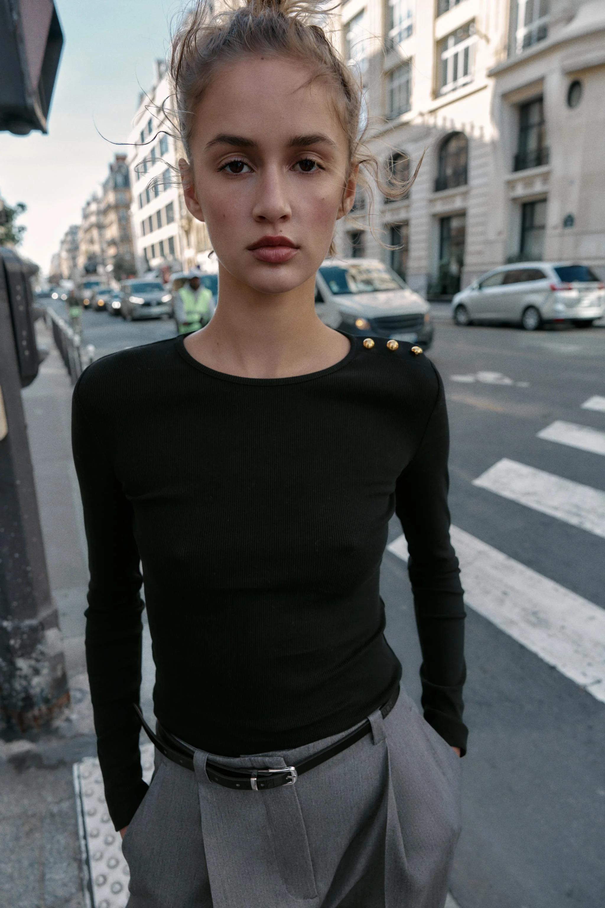 تی شرت کبریتی دکمه دار تی شرت کبریتی دکمه دار