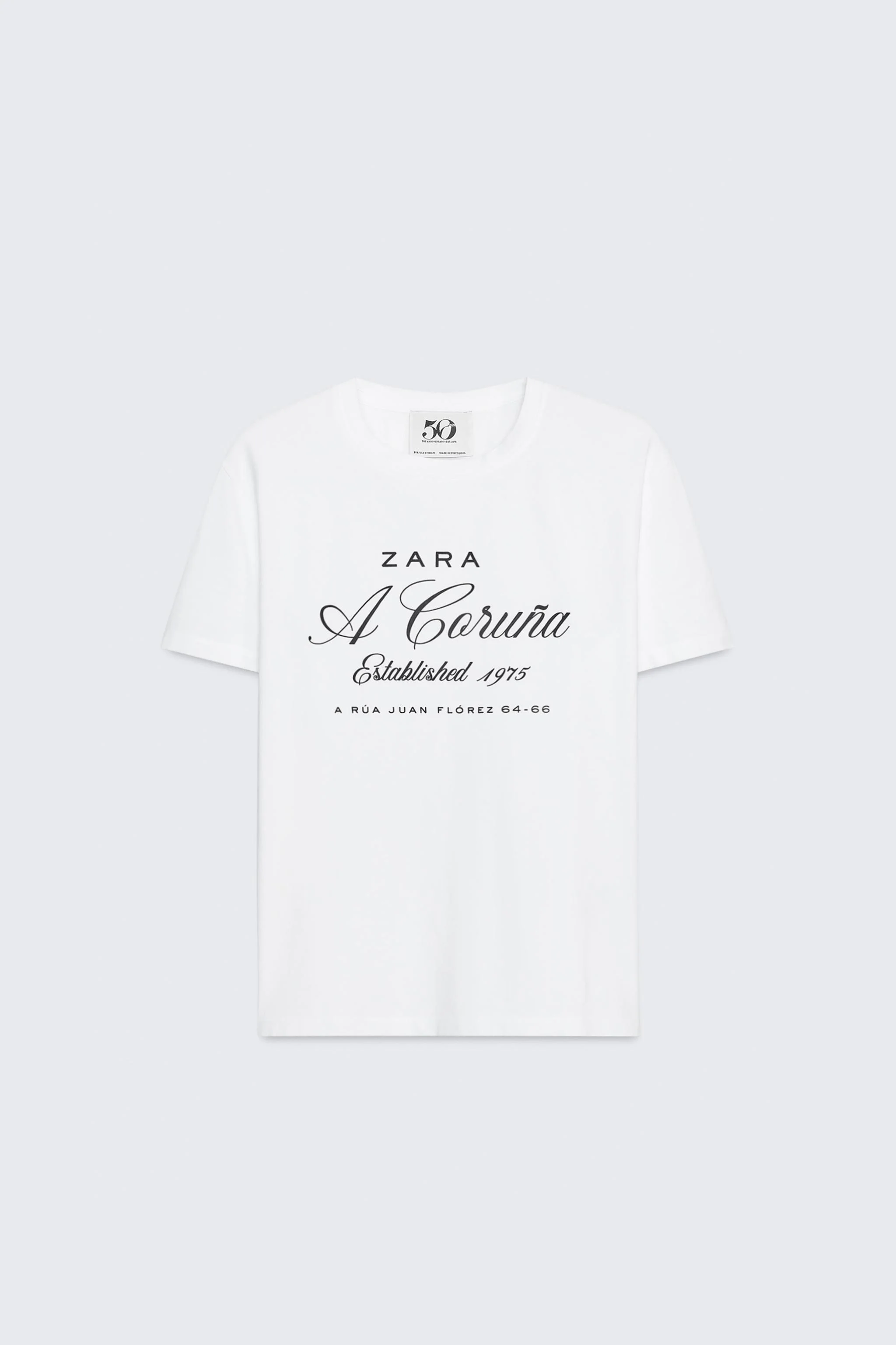 تی شرت پنبه ای با طرح پنجاهمین سالگرد