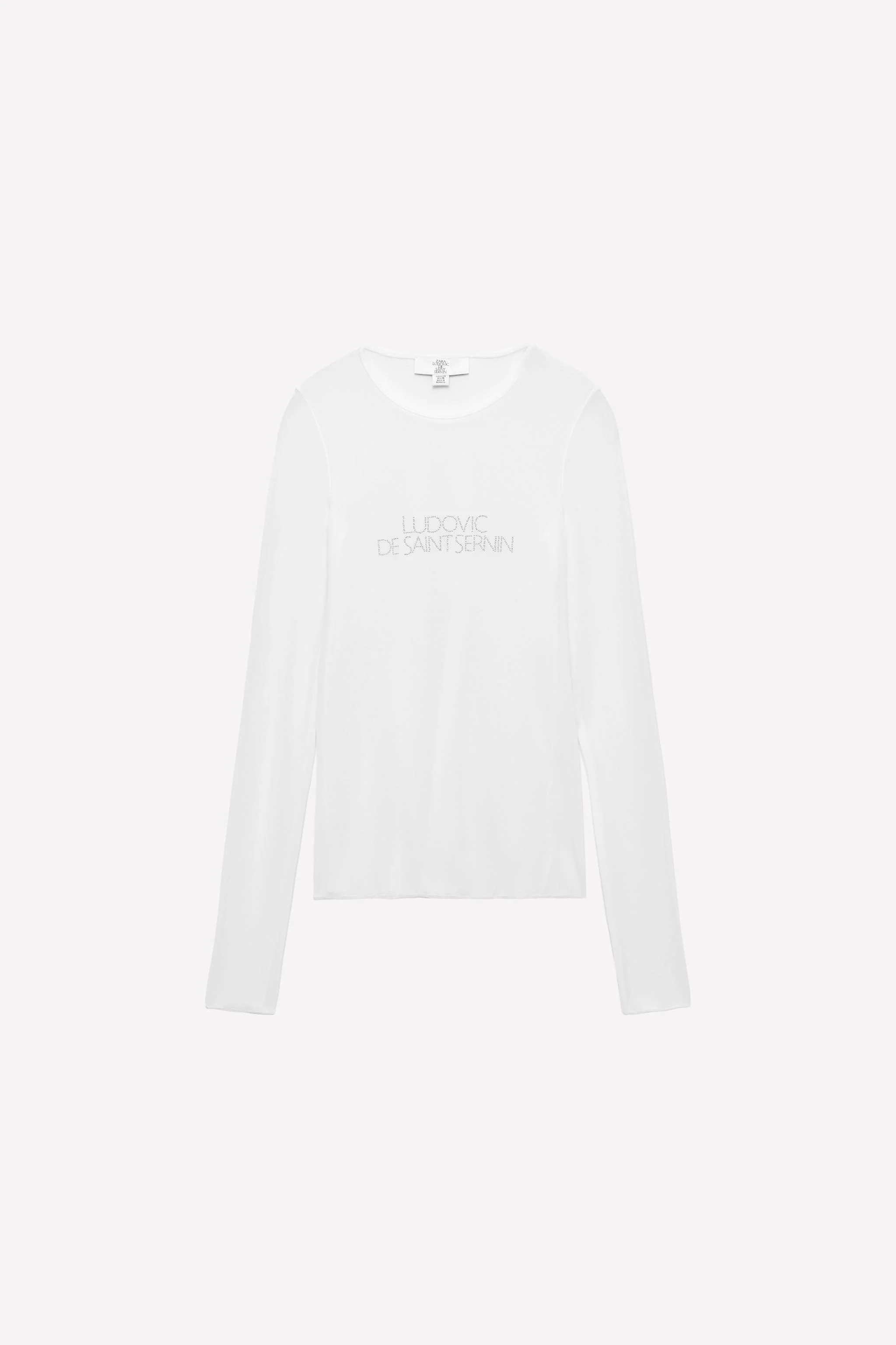 تی شرت با نوشته براق LUDOVIC DE SAINT SERNIN x ZARA