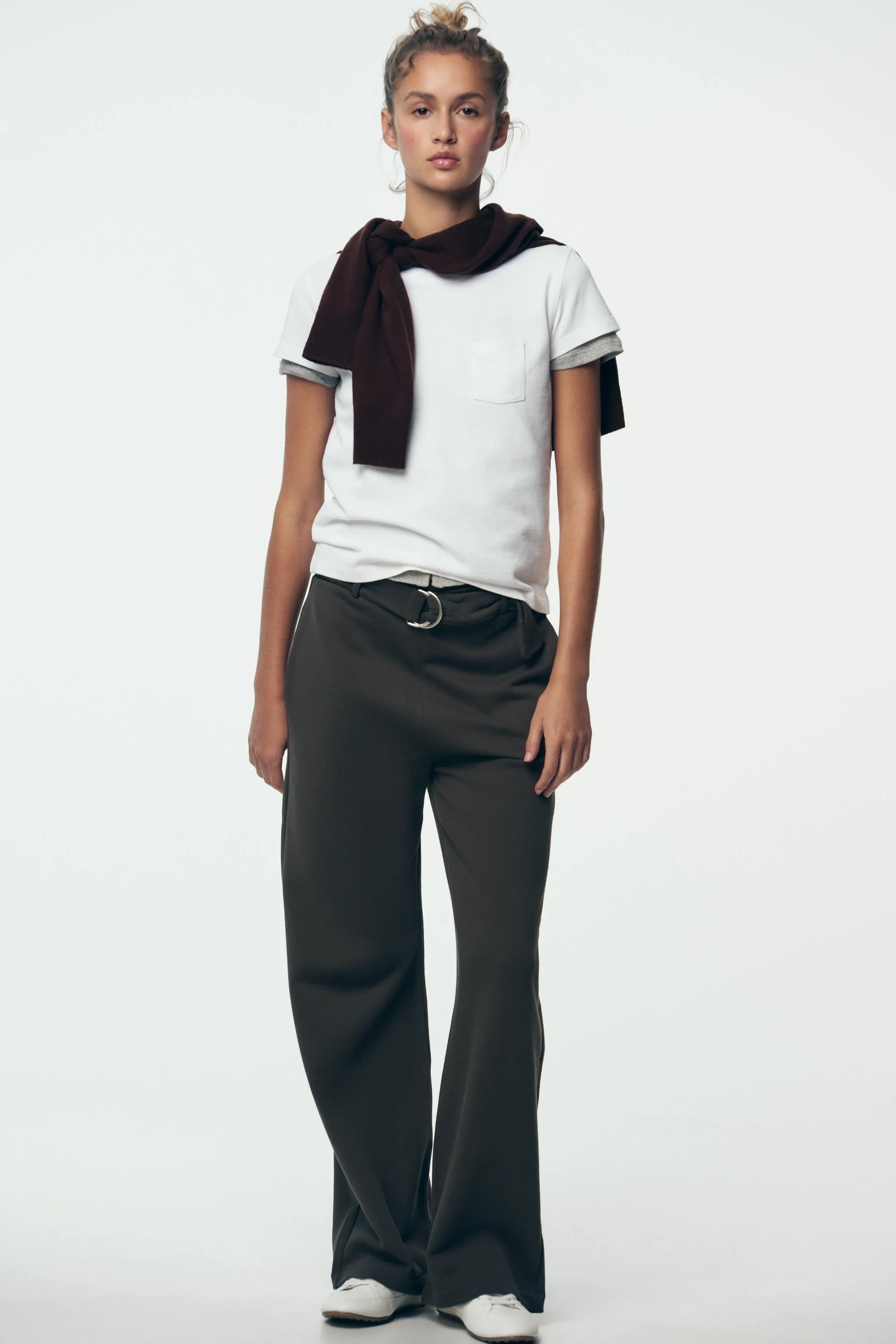 تی شرت شسته شده با جیب