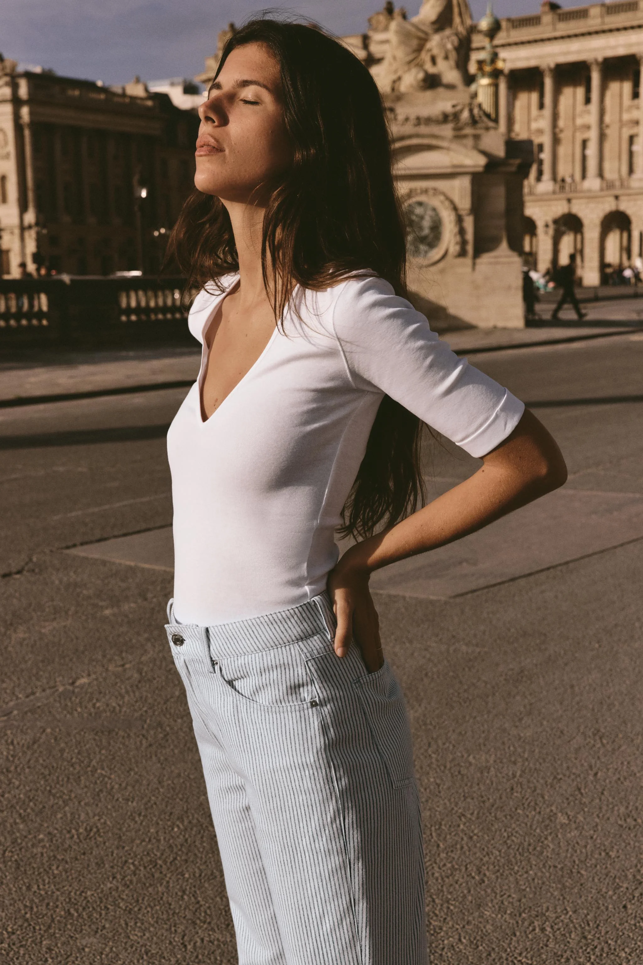 تی شرت نخی شسته شده