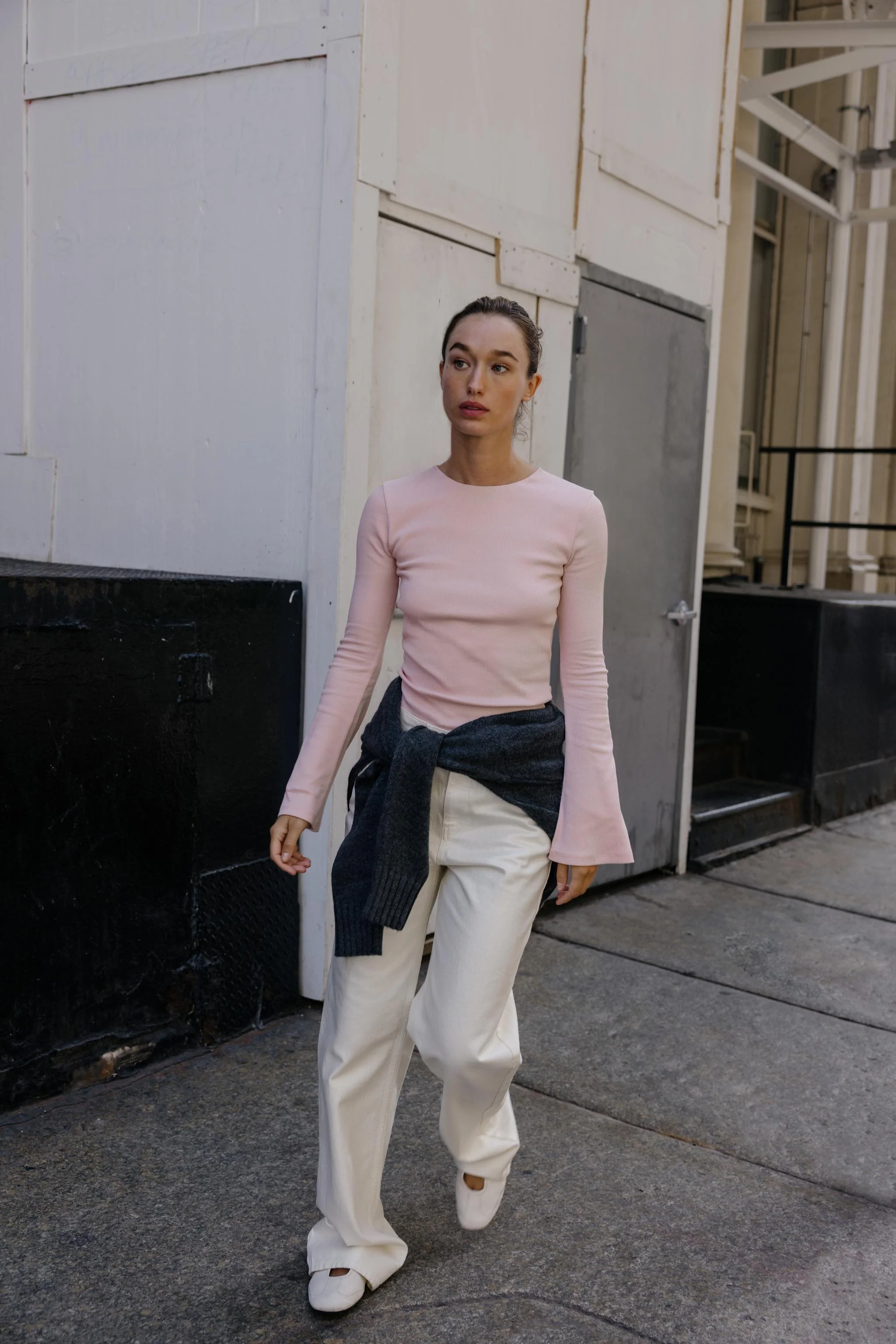 تی شرت کبریتی با آستین های گشاد