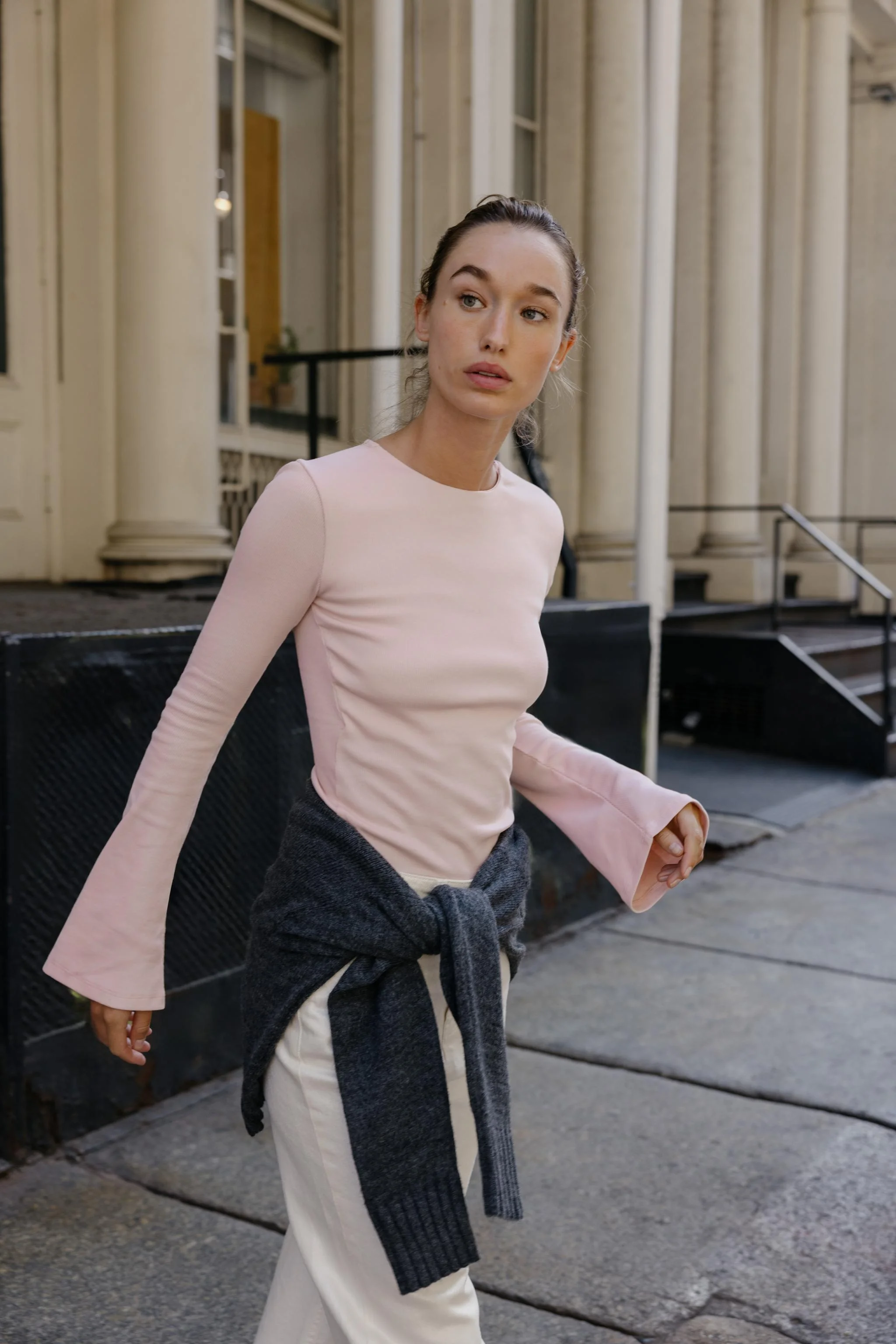 تی شرت کبریتی با آستین های گشاد