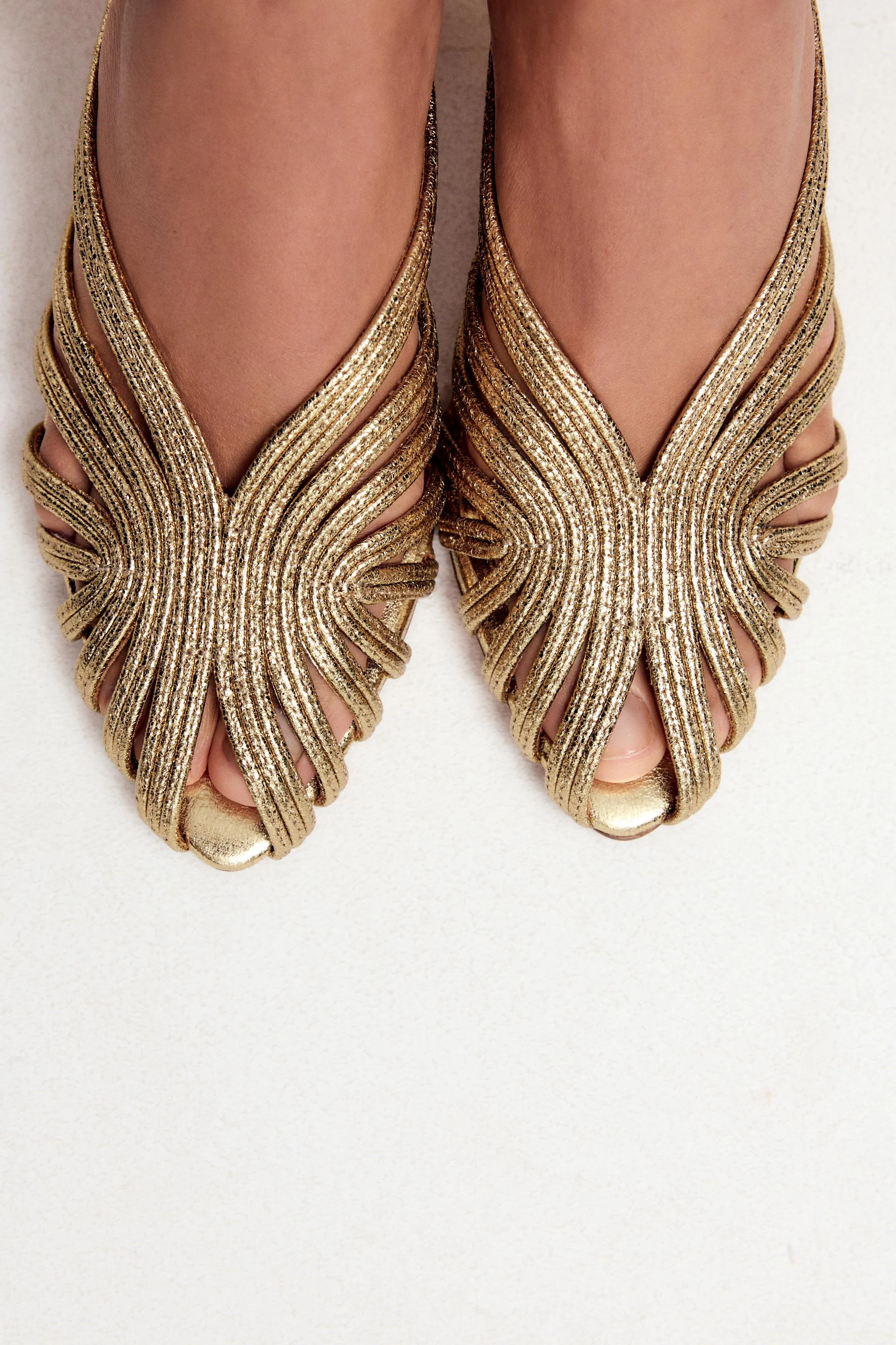 صندل پاشنه بلند استیلتو متالیک