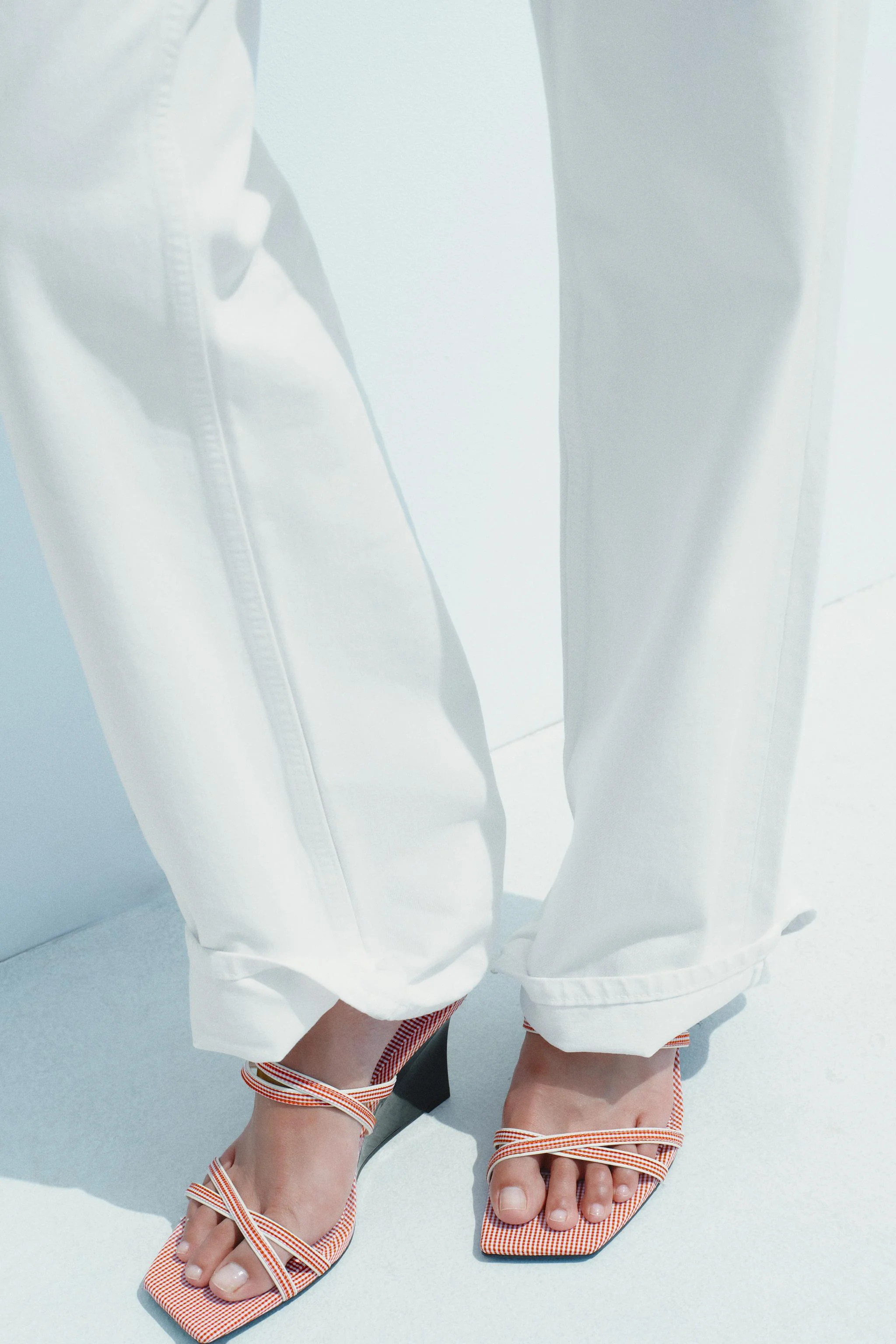 صندل لژدار بنددار طرح دار