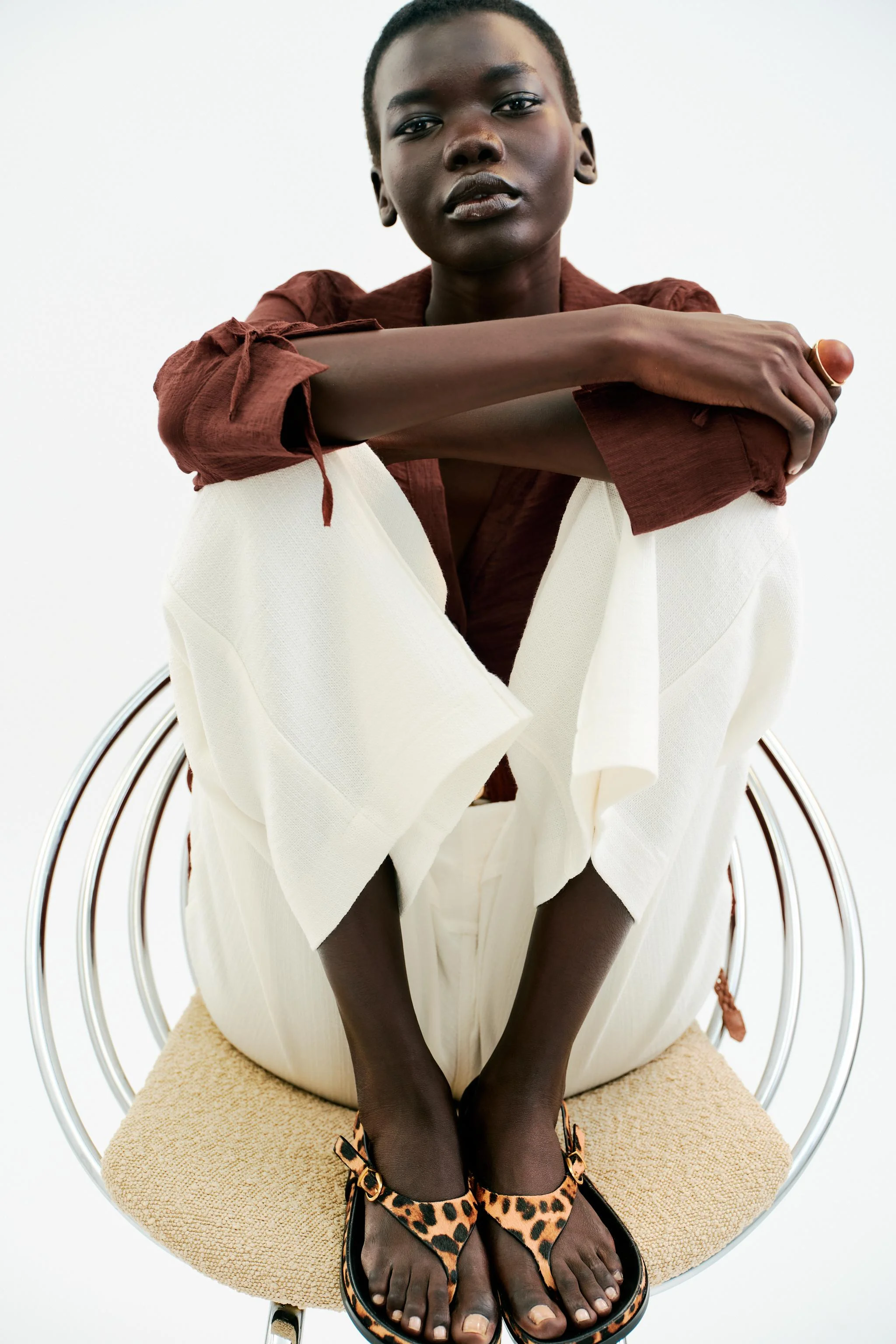 صندل چرم و پوست گوسفند با طرح حیوانات صندل چرم و پوست گوسفند با طرح حیوانات