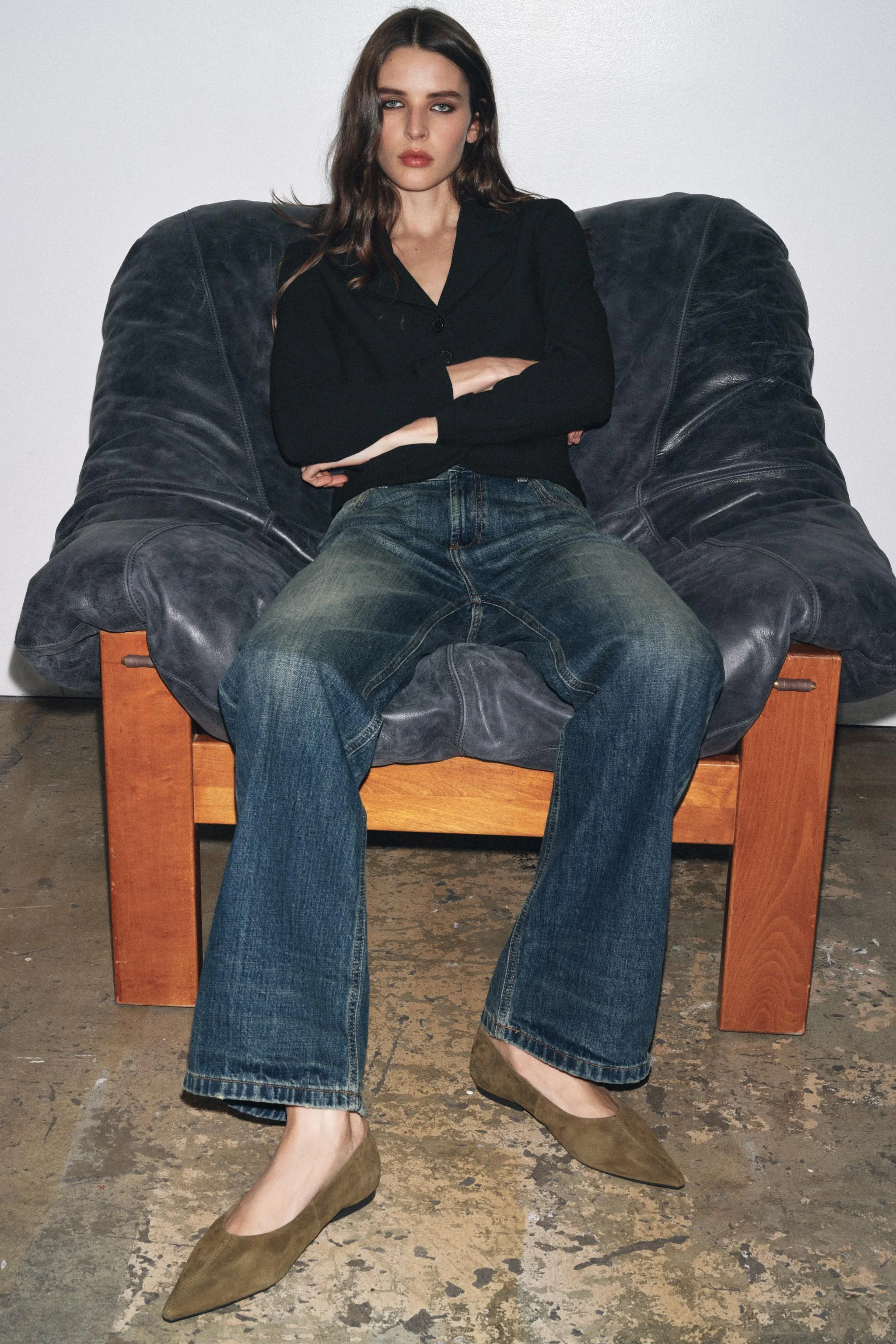 کفش باله نوک تیز جیر