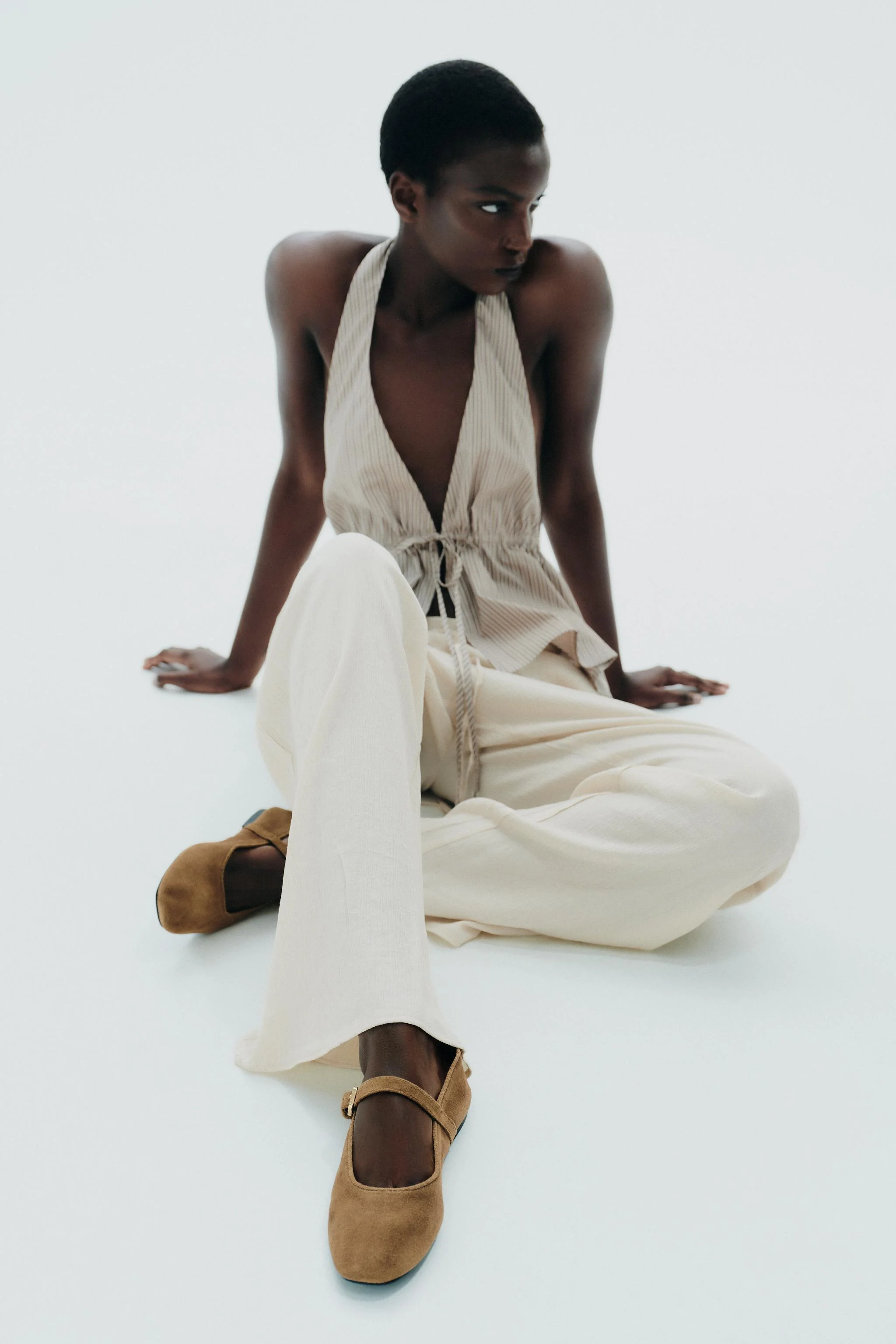 کفش باله تخت از جنس جیر کفش باله تخت از جنس جیر