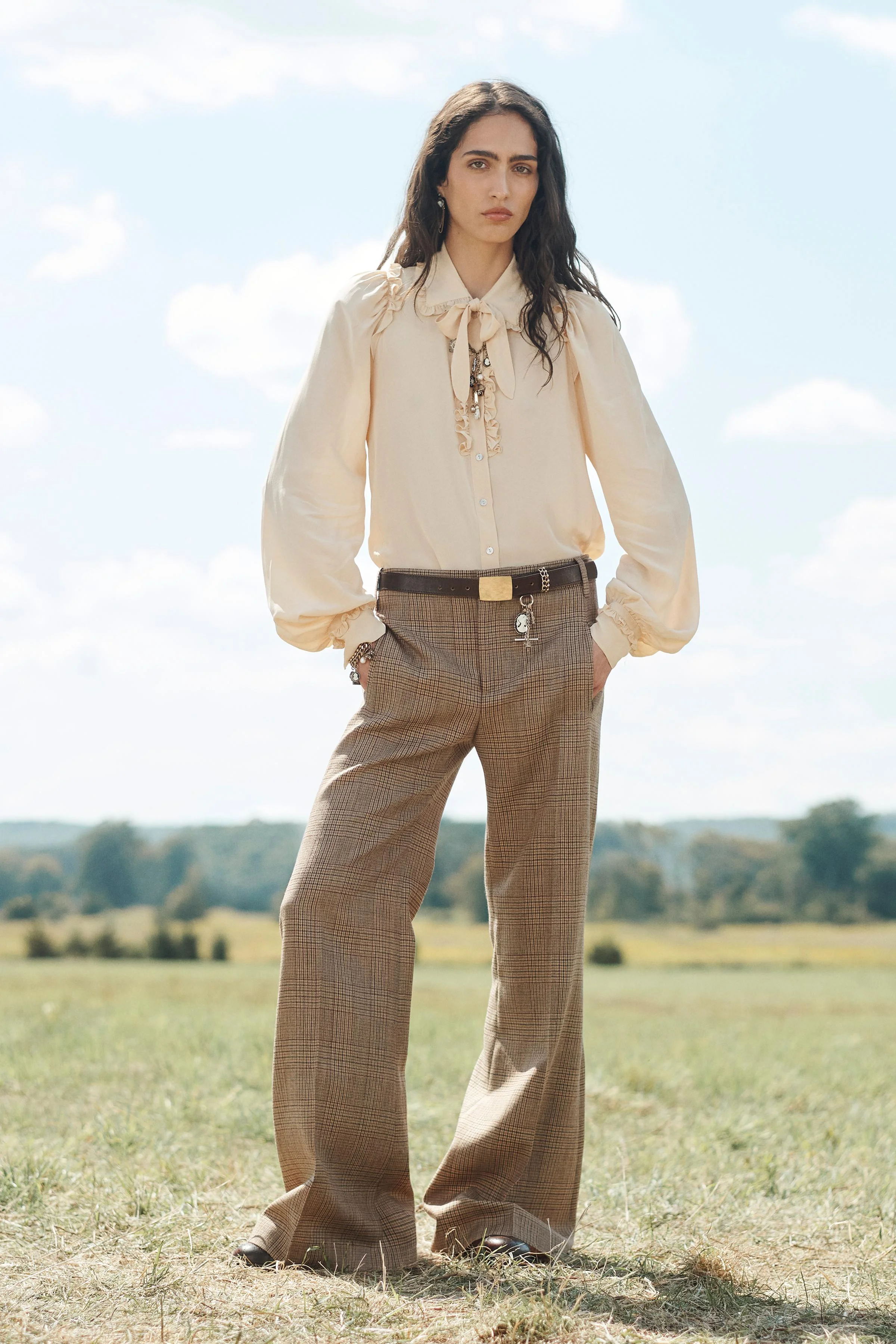 پیراهن رمانتیک با پاپیون نسخه محدود