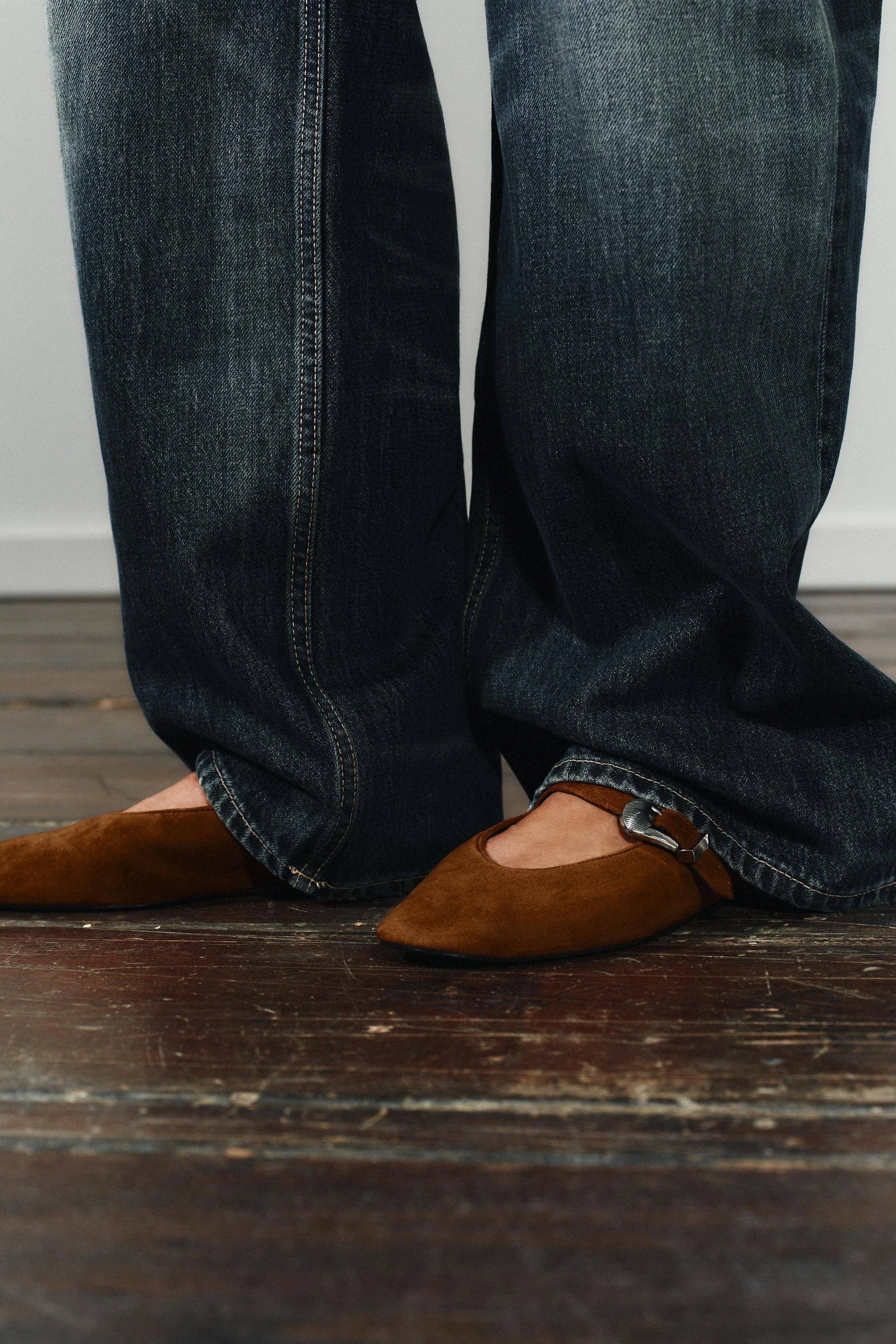 کفش باله замше با سگک