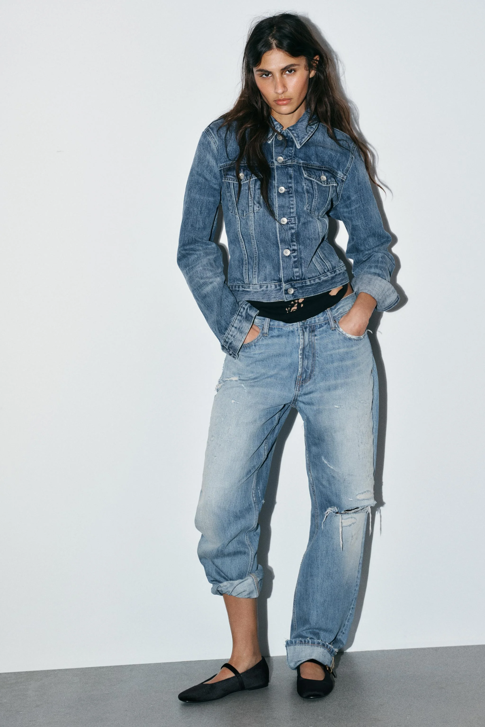 کفش باله تخت با بافت مخملی و سگک کفش باله تخت با بافت مخملی و سگک