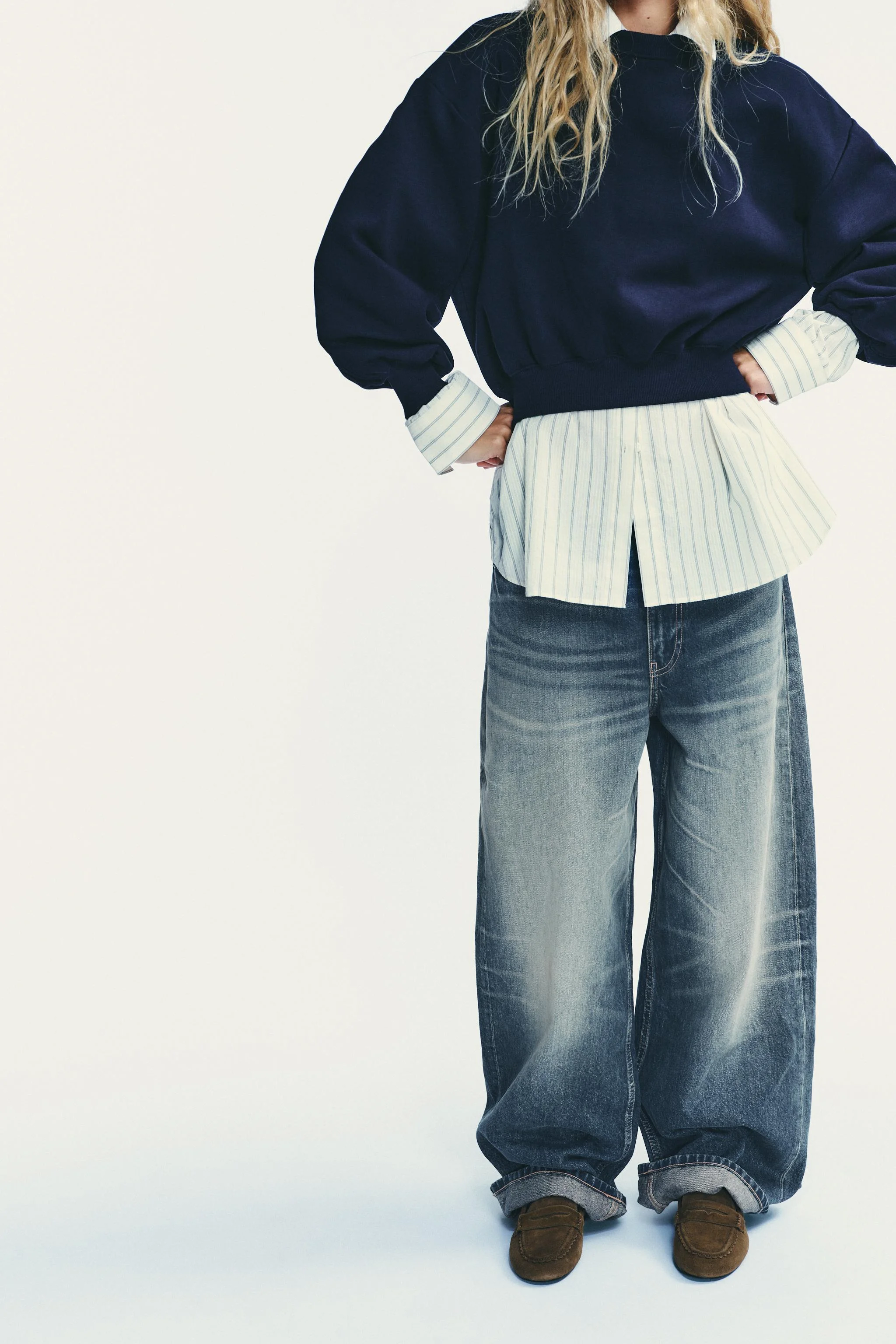 کفش کالج جیر دوخته شده کفش کالج جیر دوخته شده