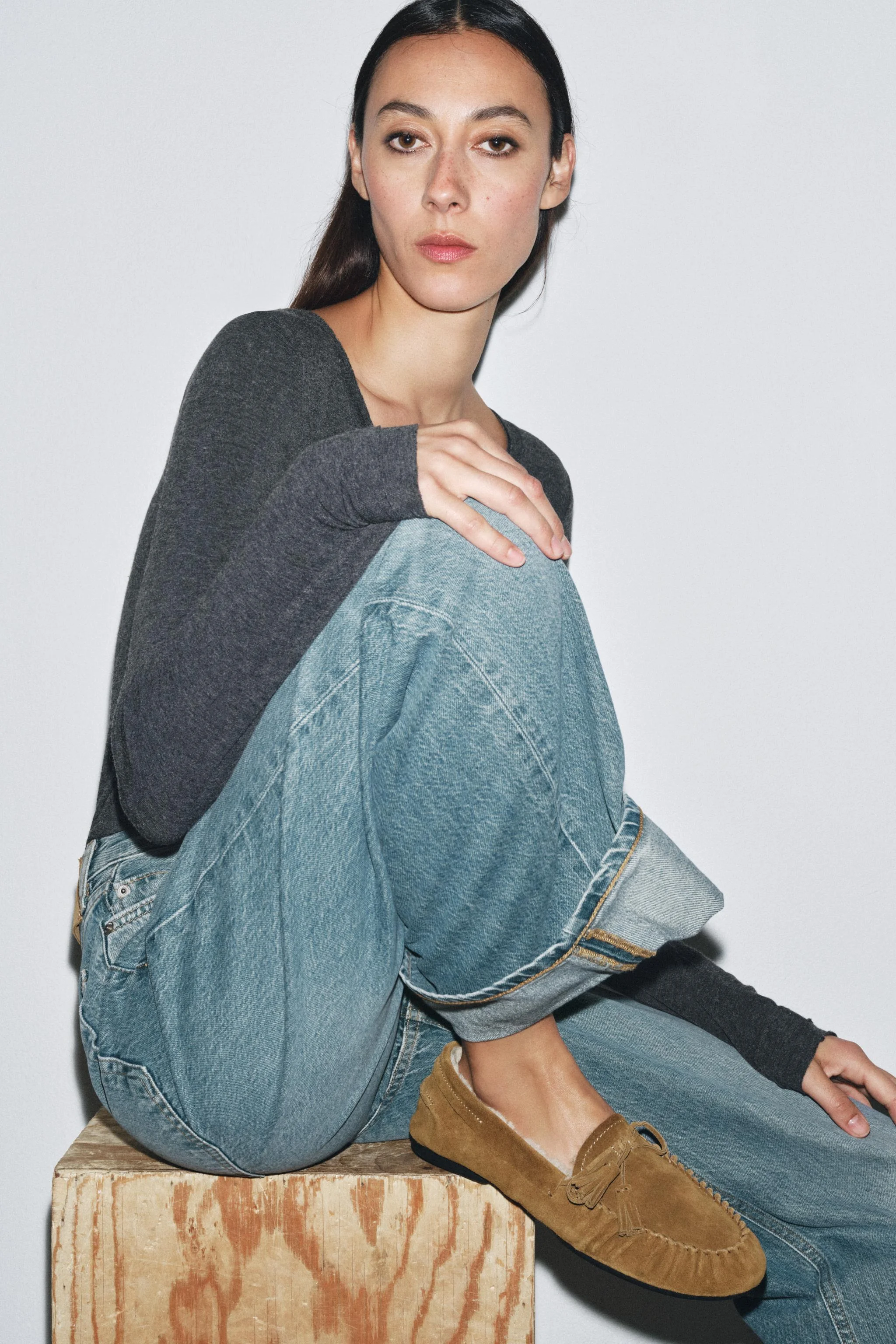 کفش کالج جیر با آستر مصنوعی