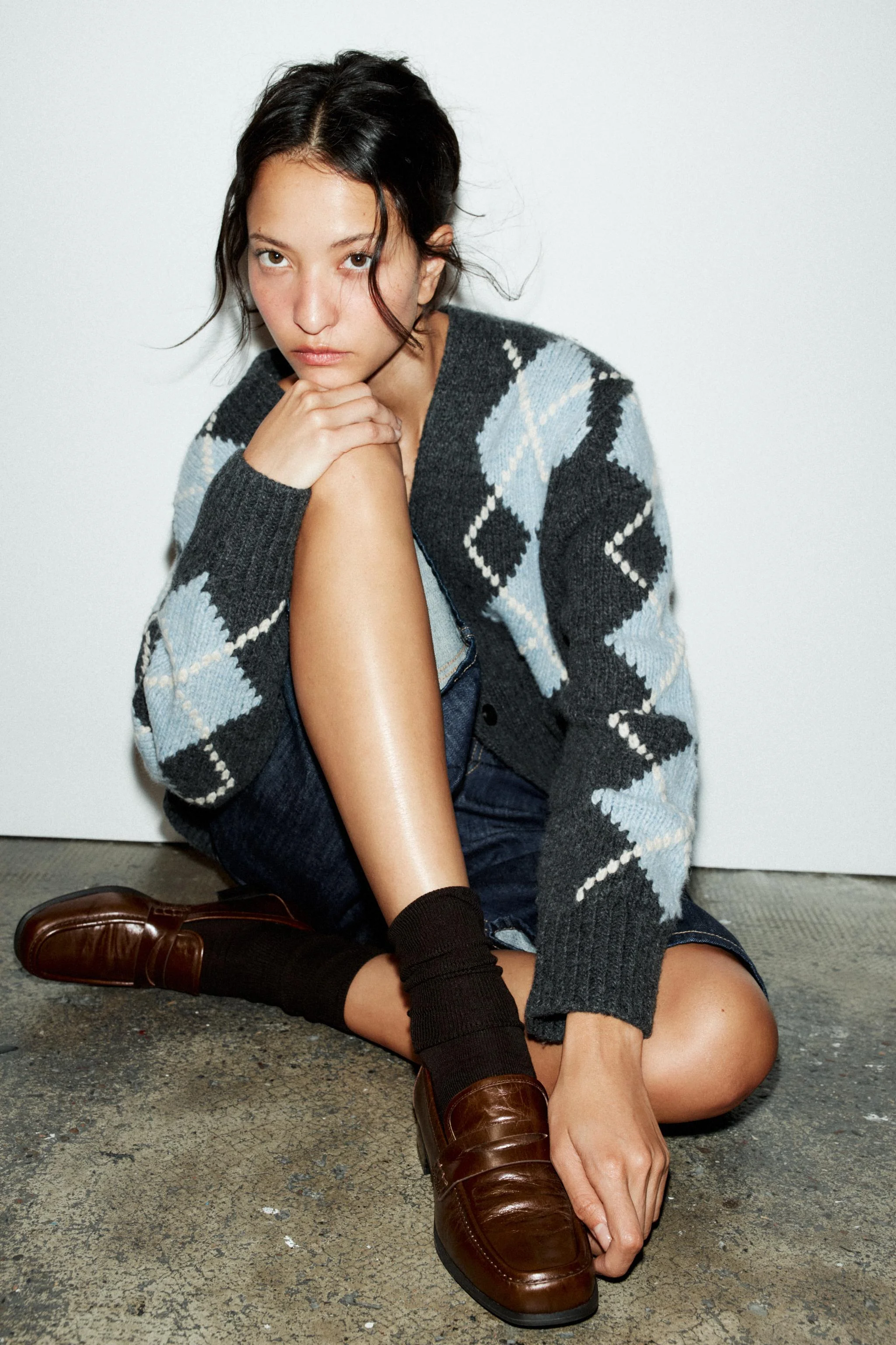 کفش کالج چرمی