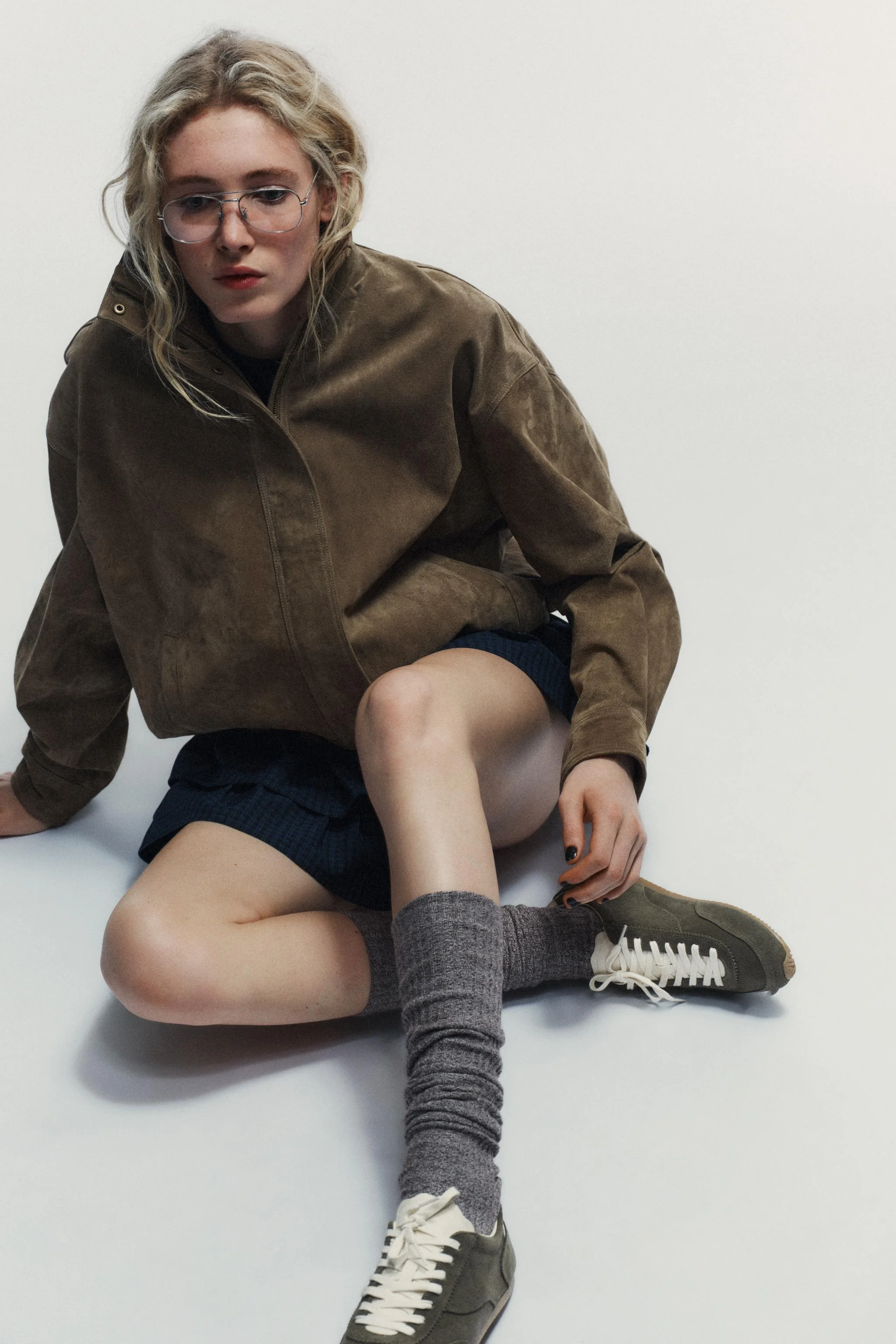 کفش ورزشی جیر دو رنگ