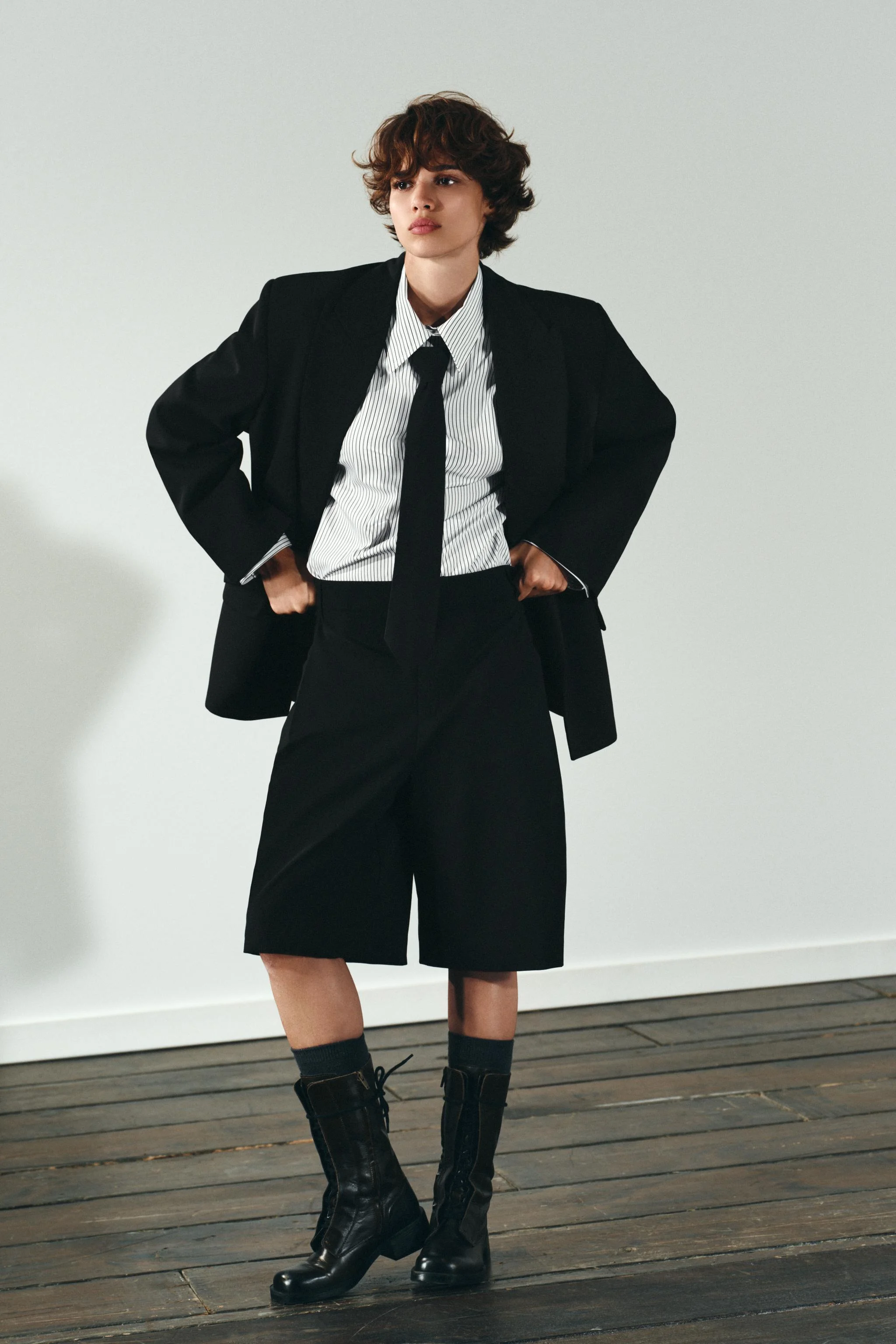 پیراهن پاپلین با جزئیات گره