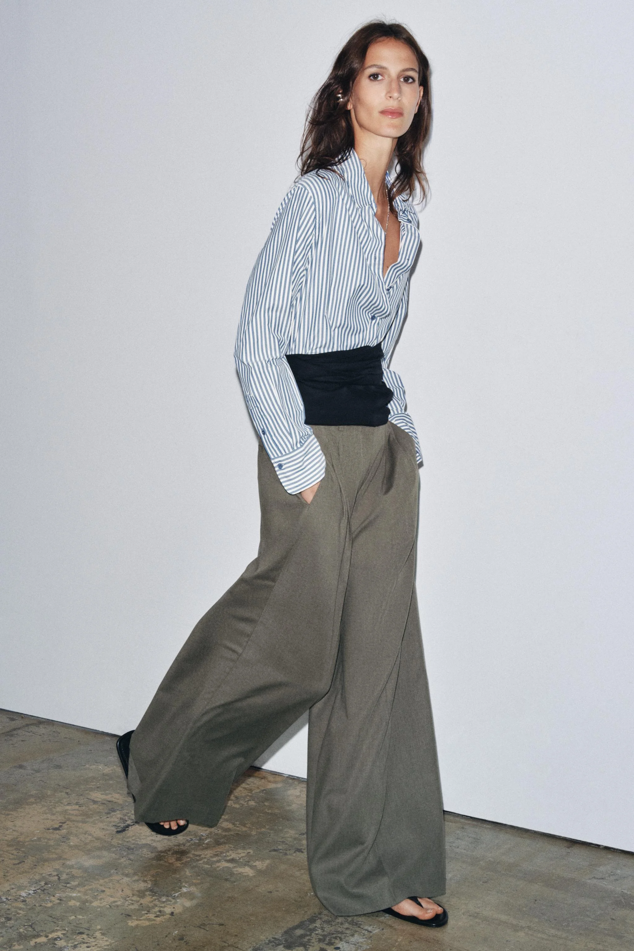 پیراهن راه راه روان ZW COLLECTION