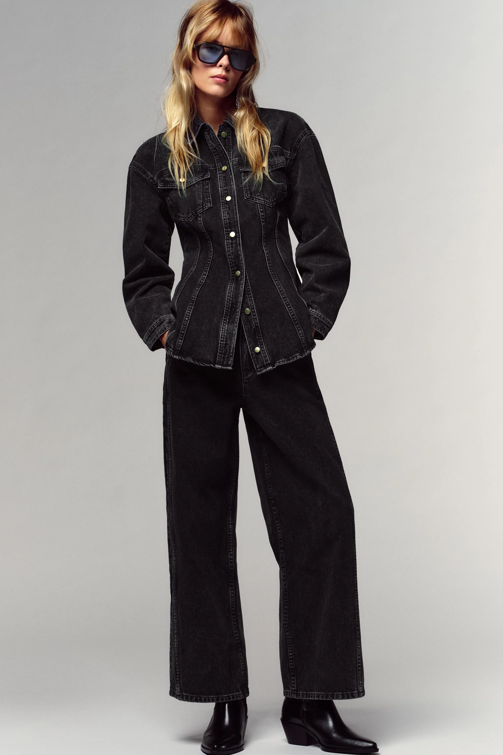 پیراهن جین فیت مدل Z1975