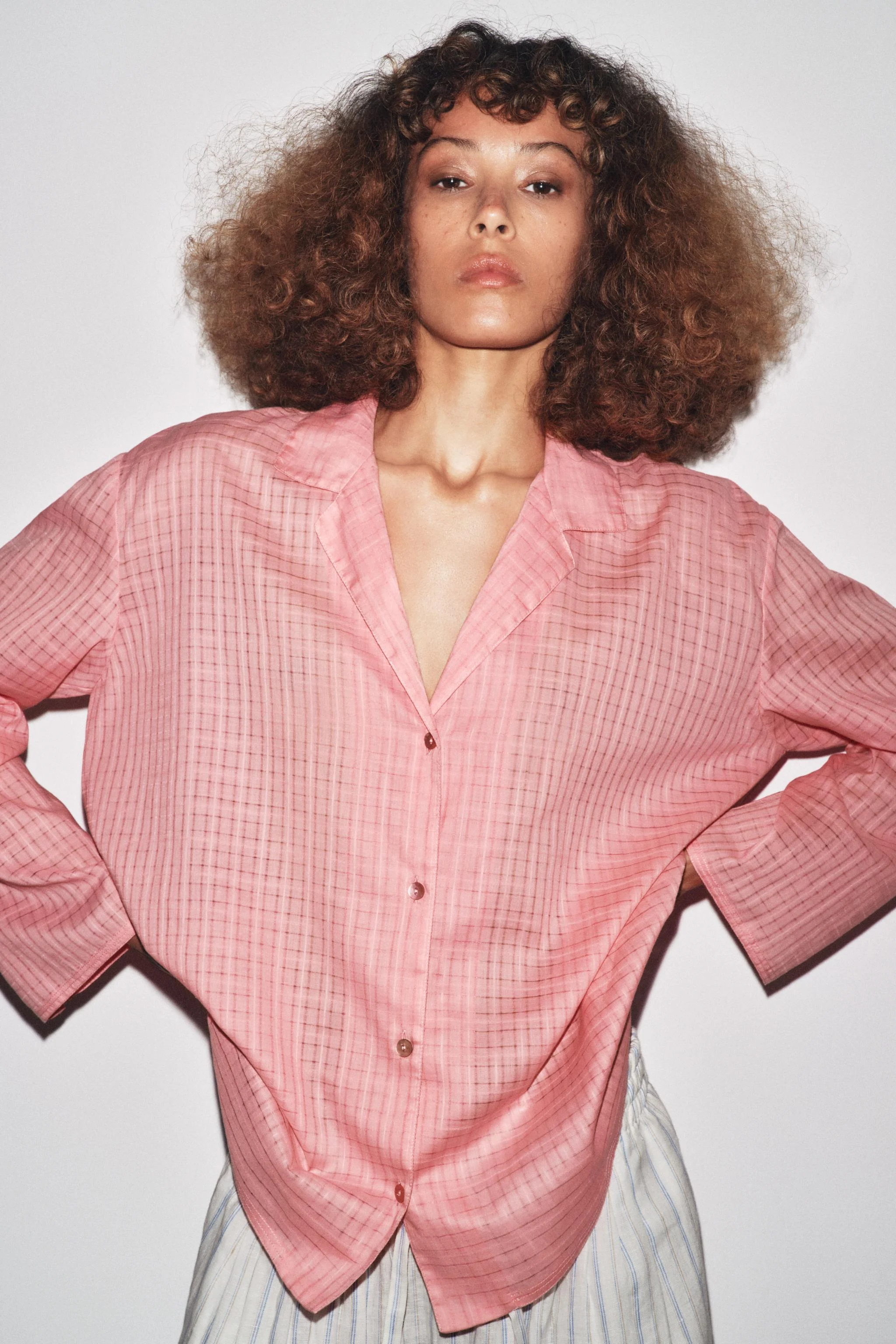 پیراهن پijama چهارخانه ZW COLLECTION