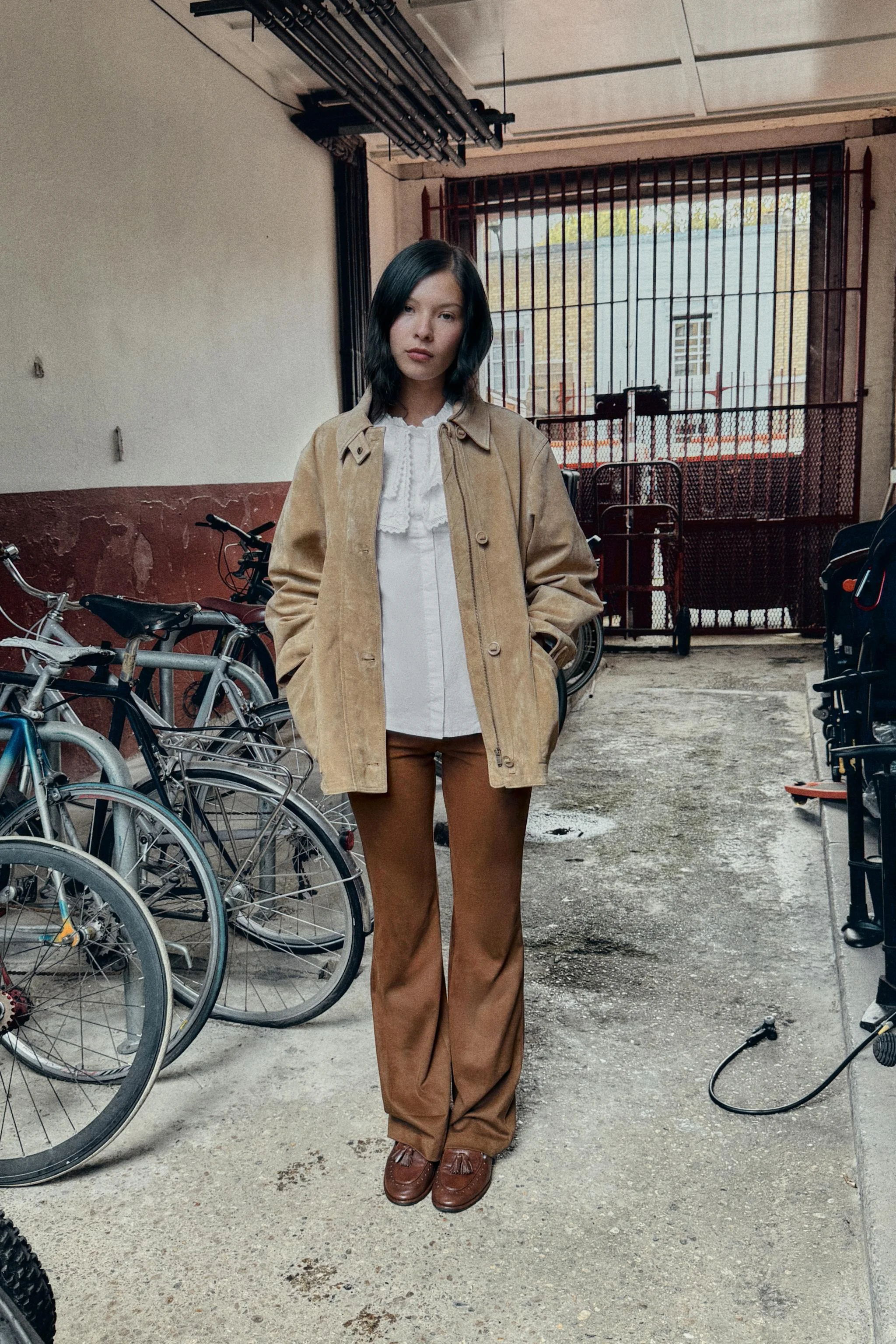 پیراهن پاپلین گلدوزی شده با یقه پیتر پن