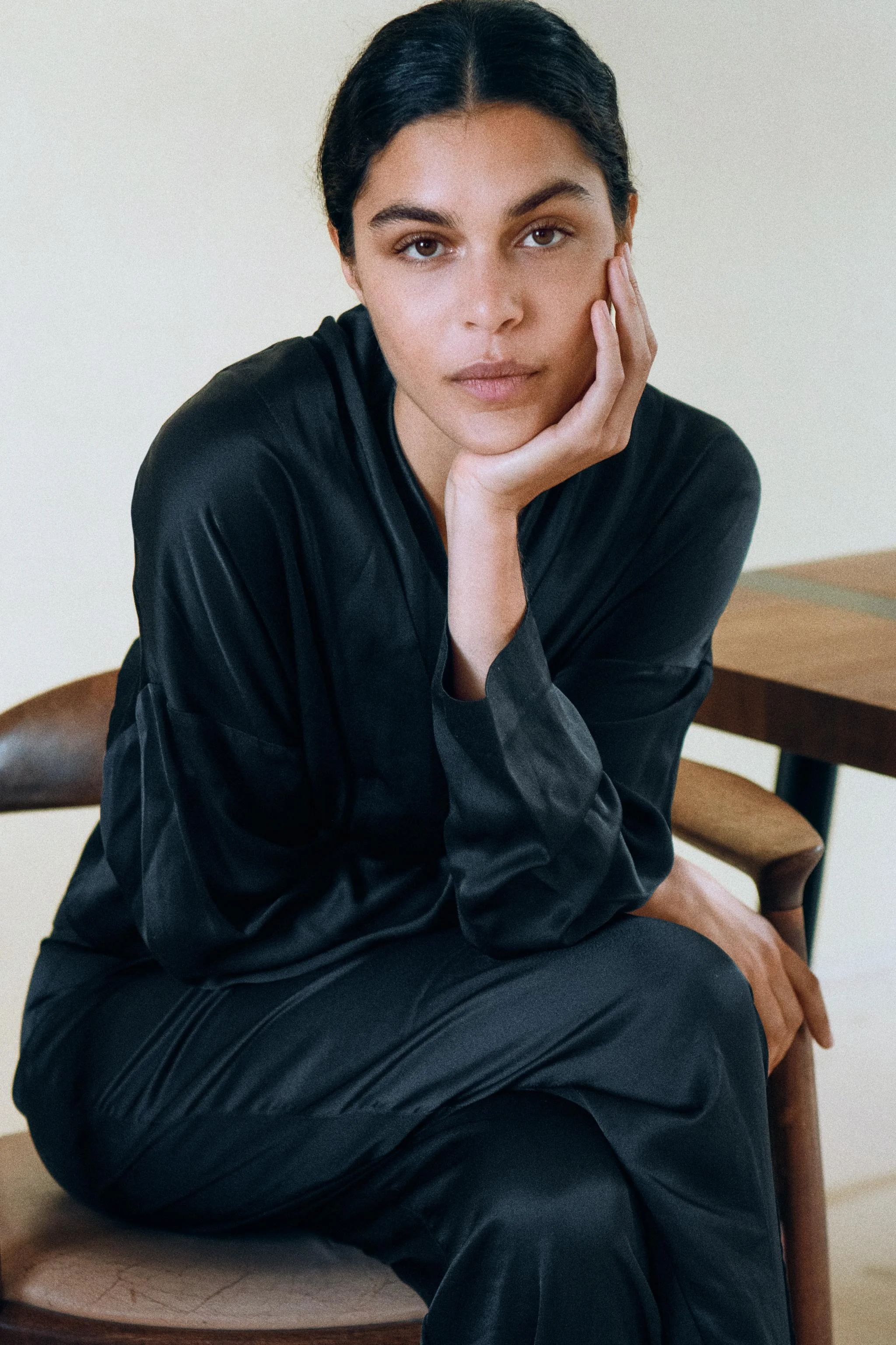 شومیز بلیزری ساتن روان