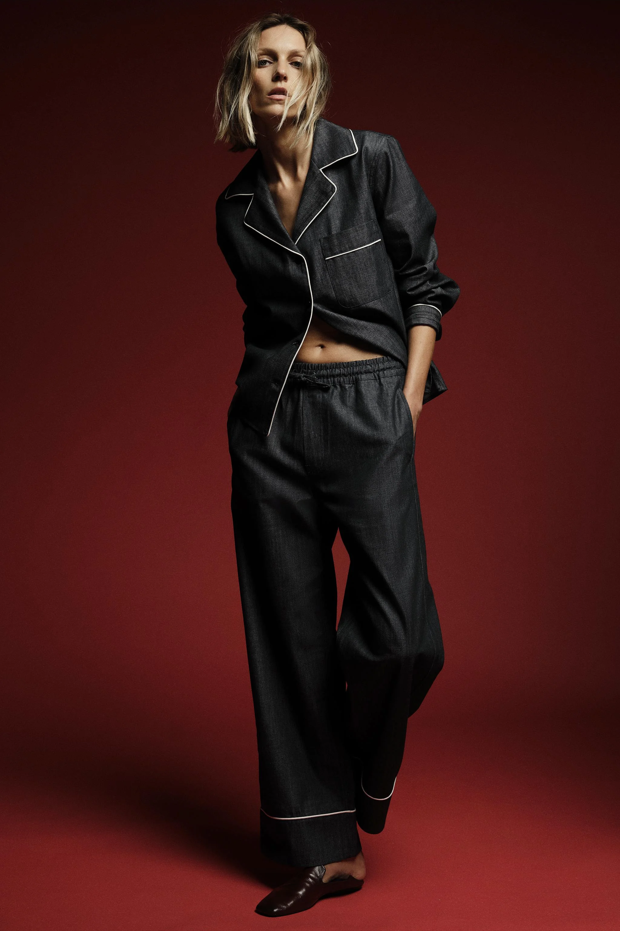 پیراهن جین با تزئینات ZW COLLECTION