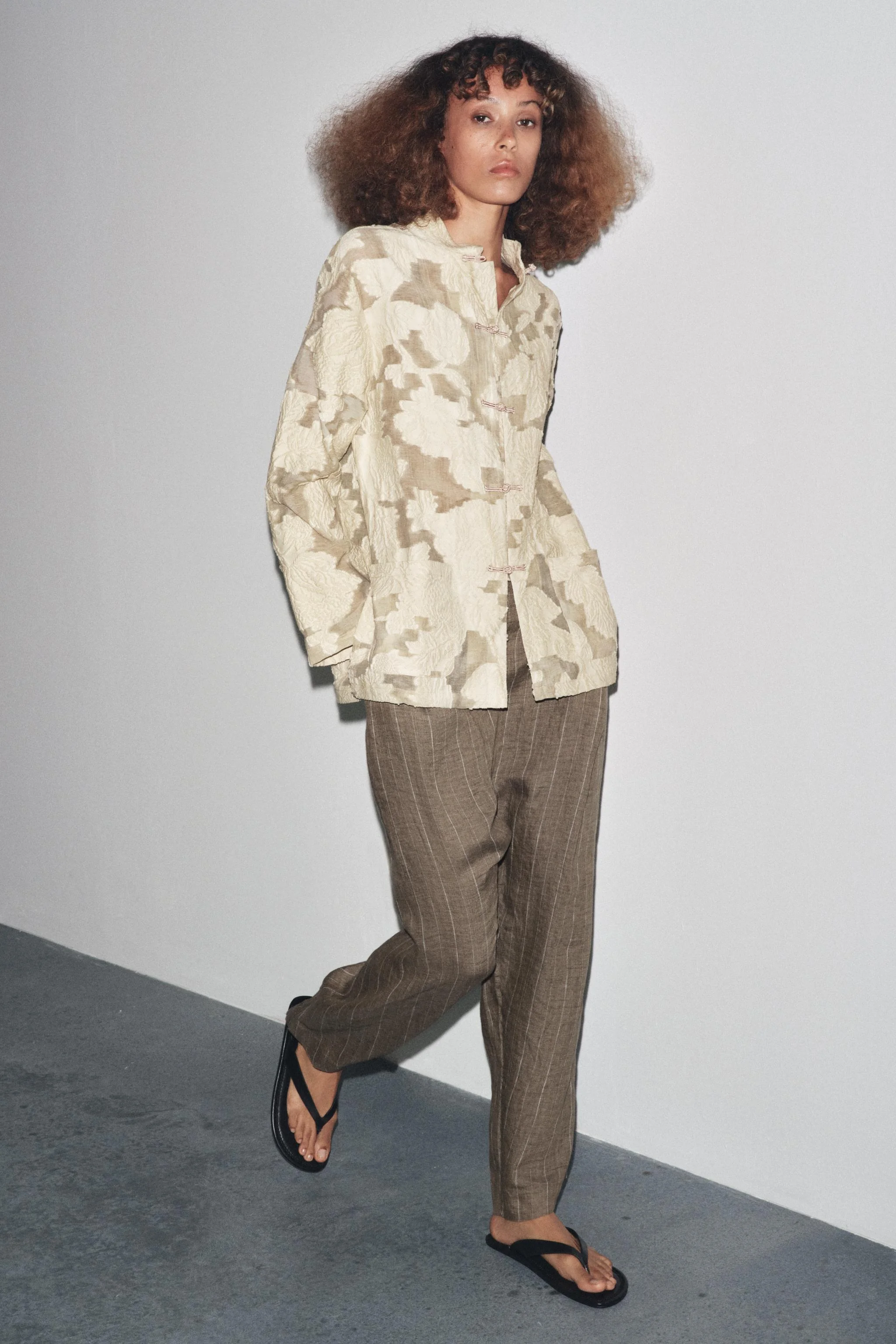 کیمونو ژاکارد طرح گلدار نسخه محدود