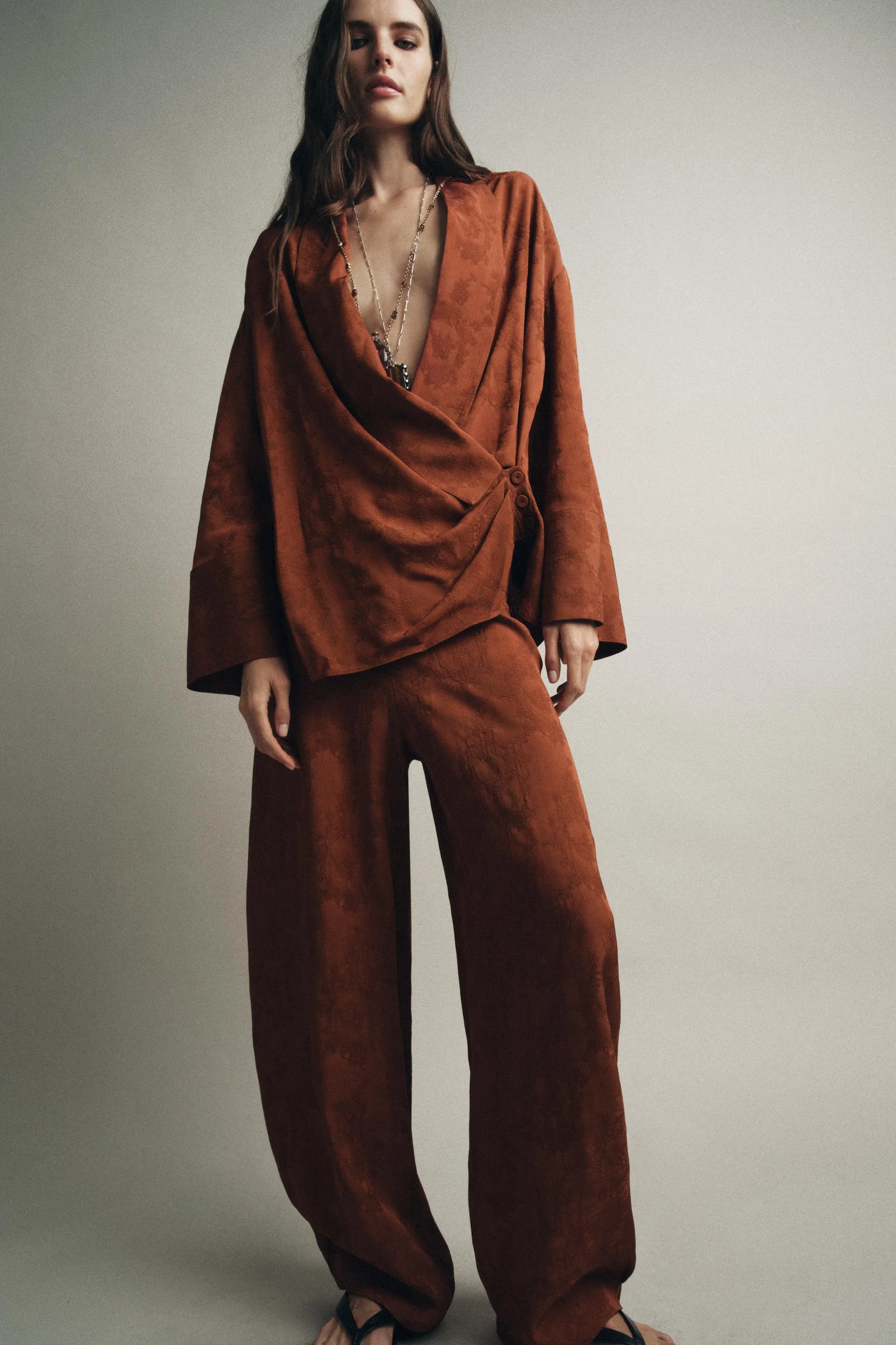 کیمونو طرح‌دار کلکسیون ZW