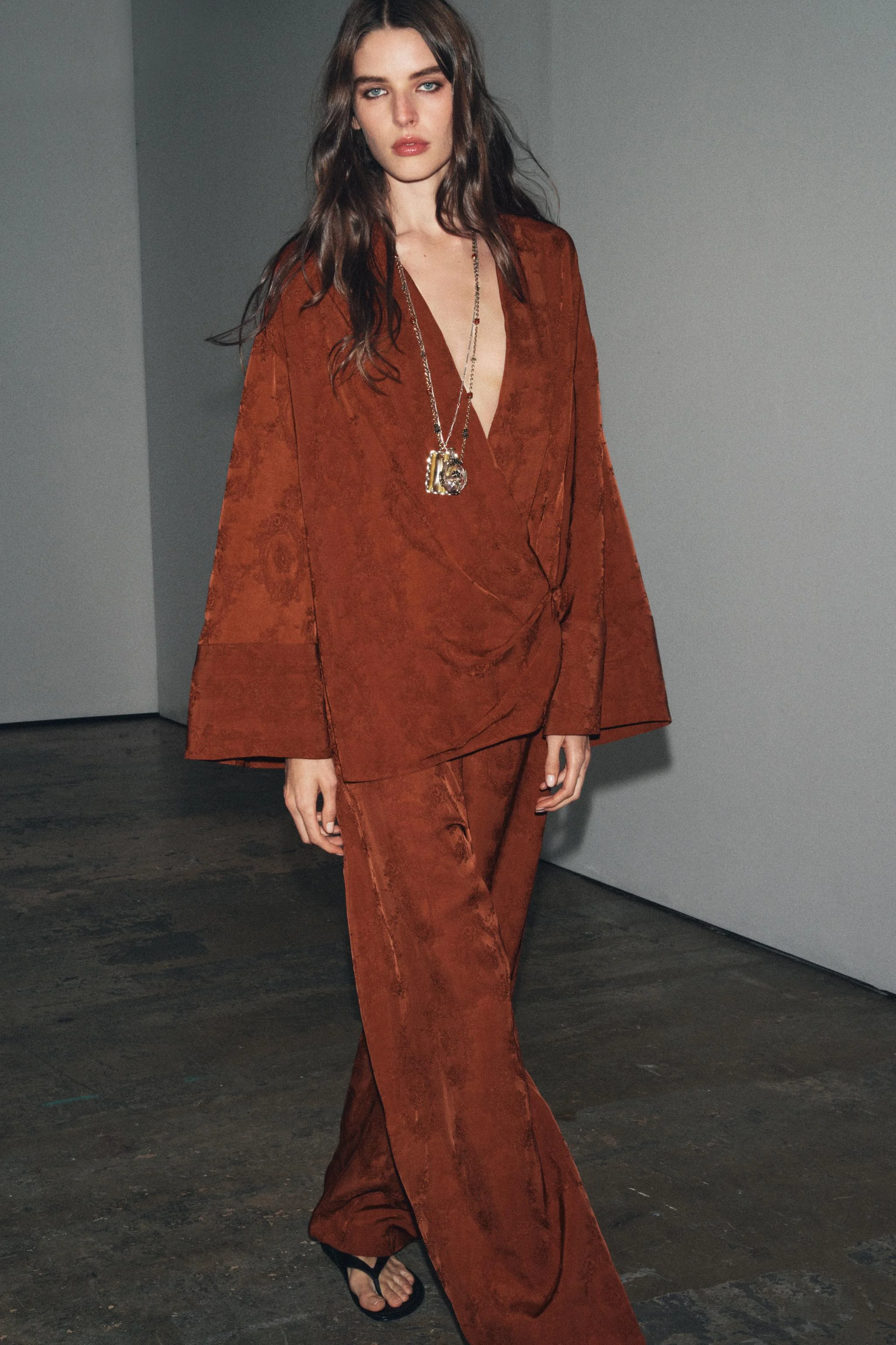 کیمونو طرح‌دار کلکسیون ZW