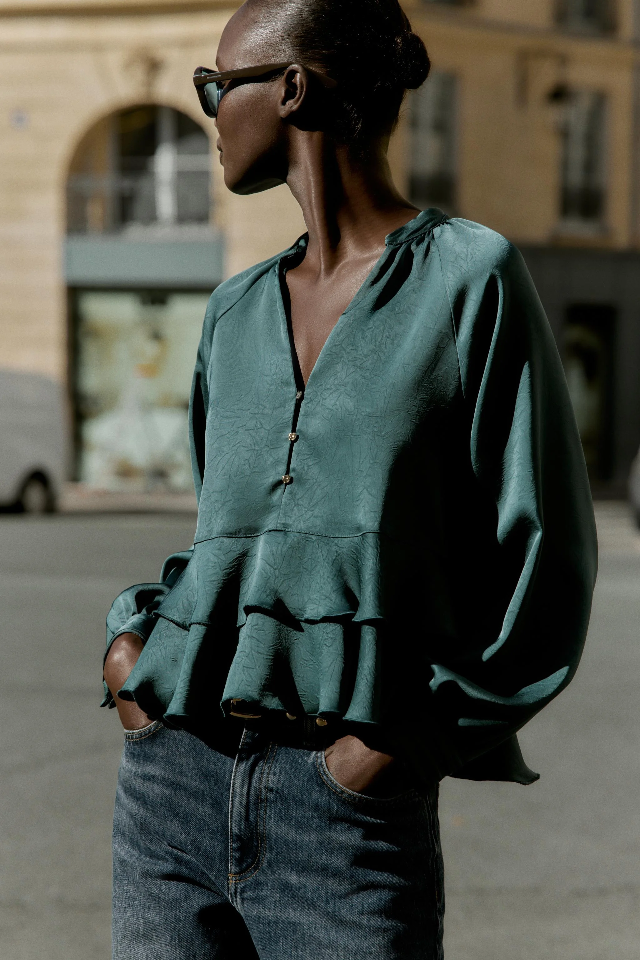 بلوز چین‌دار