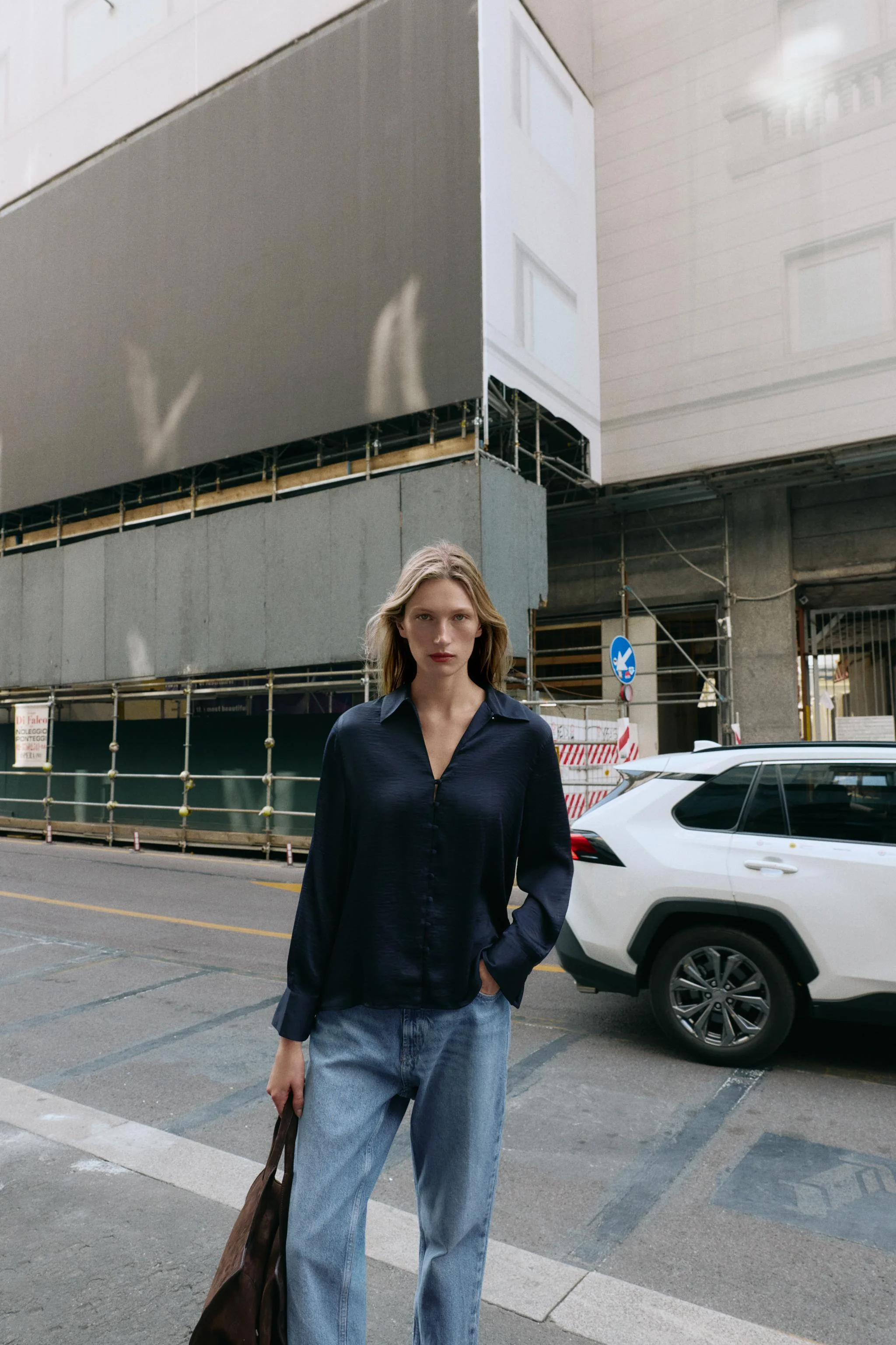 پیراهن ساتن با چاک