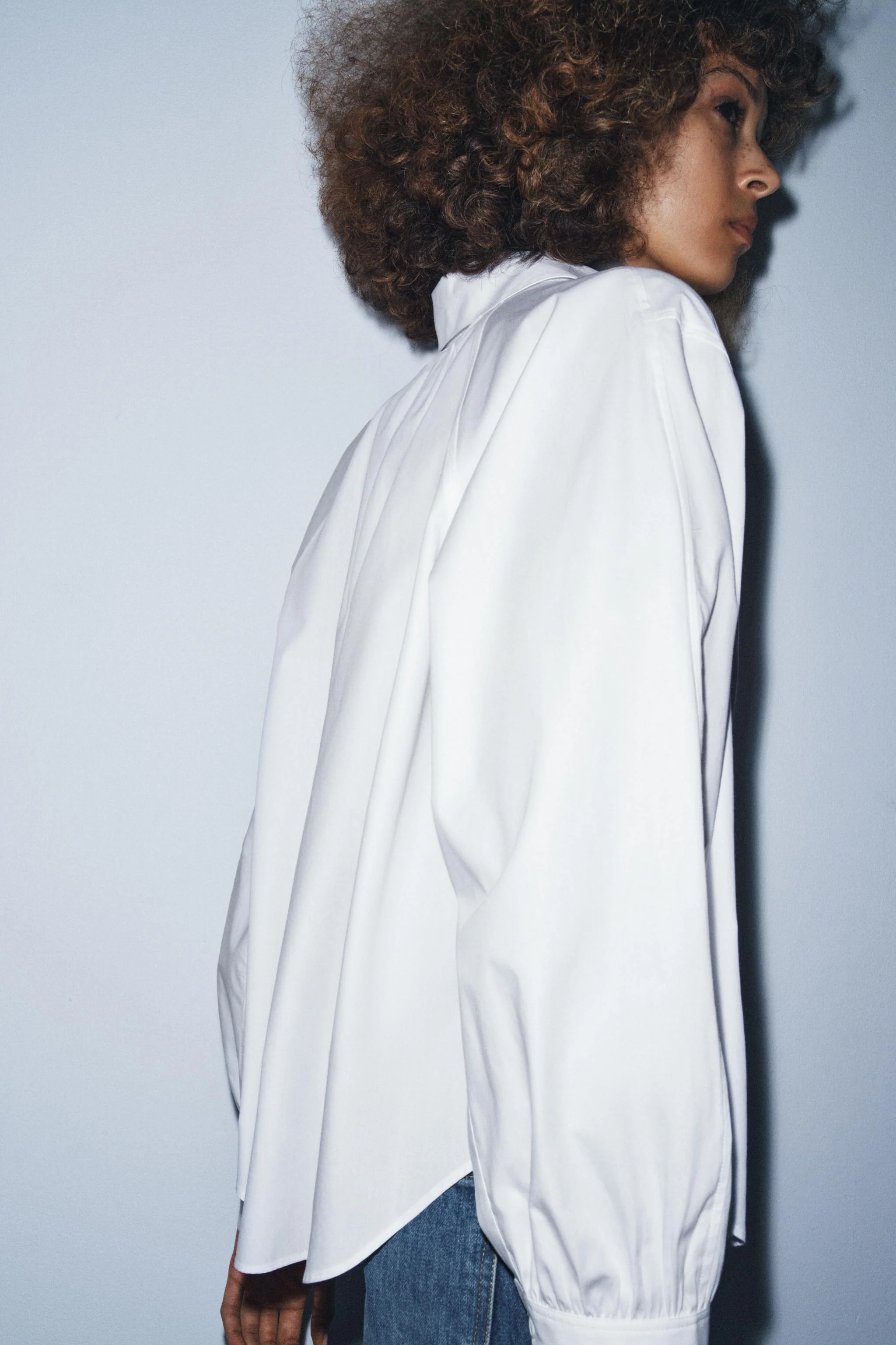 پیراهن پاپلین پلیسه دار ZW COLLECTION