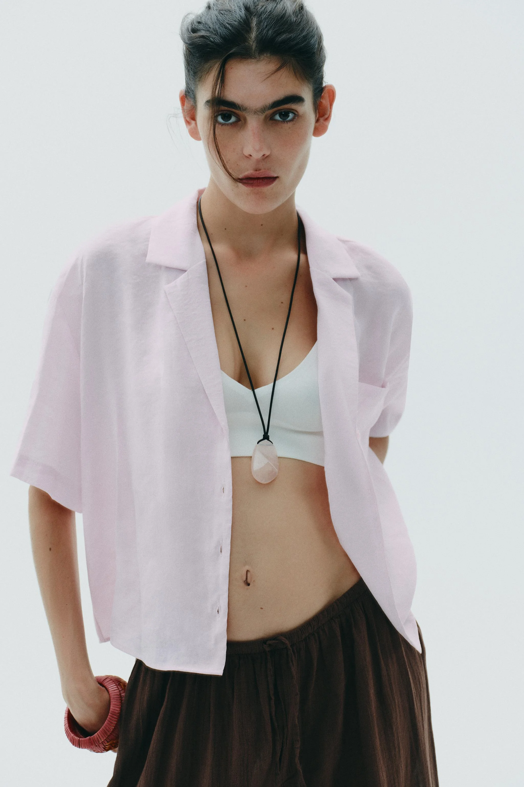 پیراهن روان با جیب